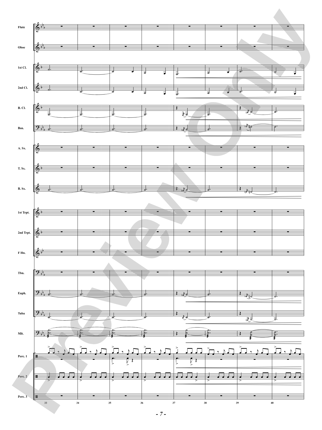 African Holy Night: Concert Band Conductor Score & Parts