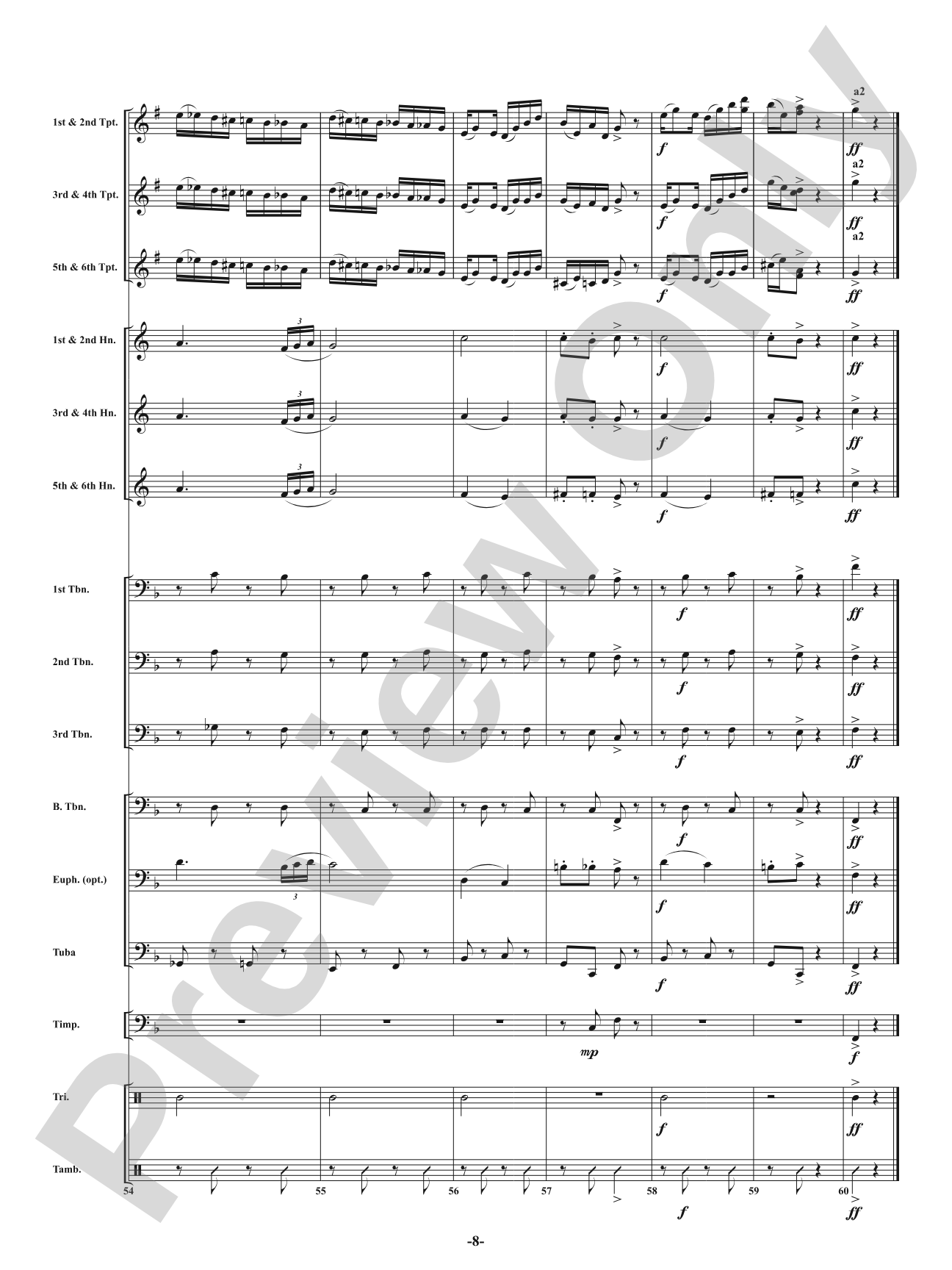Rag - From <i>American Dances</i>: Brass with Percussion Conductor Score & Parts