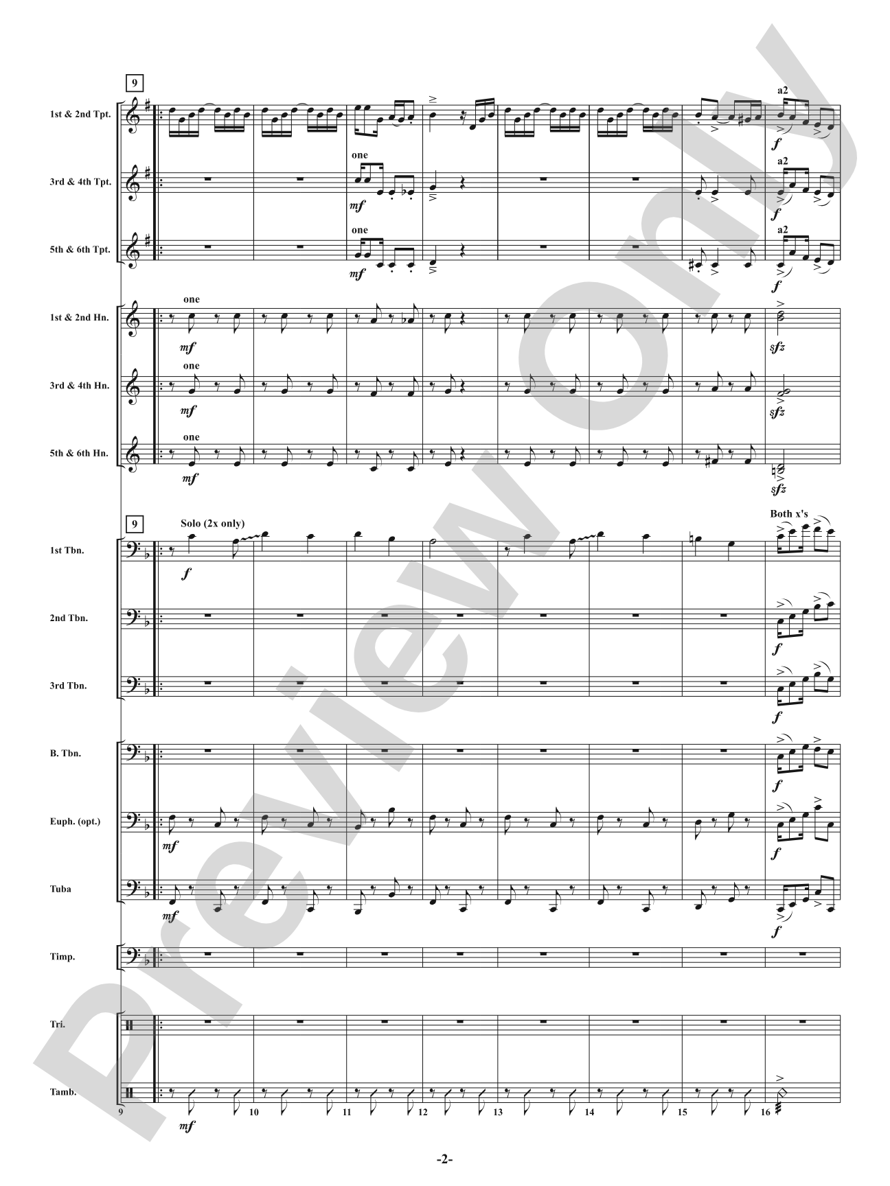 Rag - From <i>American Dances</i>: Brass with Percussion Conductor Score & Parts