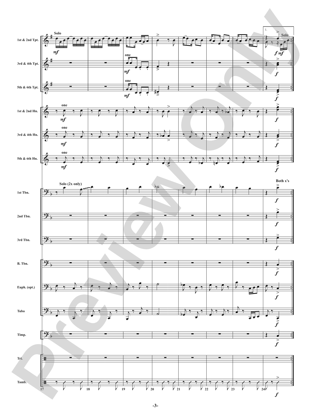 Rag - From <i>American Dances</i>: Brass with Percussion Conductor Score & Parts