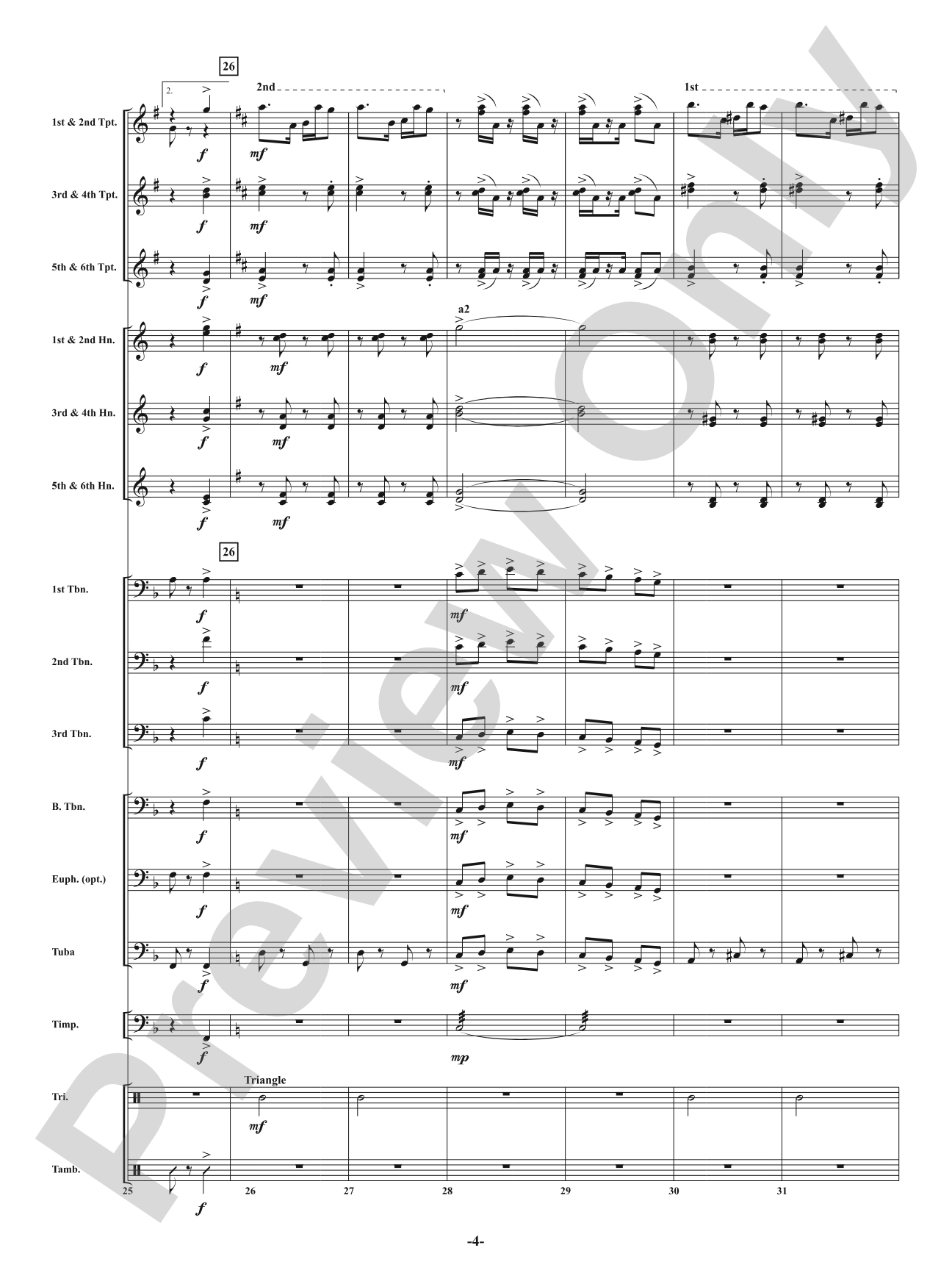 Rag - From <i>American Dances</i>: Brass with Percussion Conductor Score & Parts