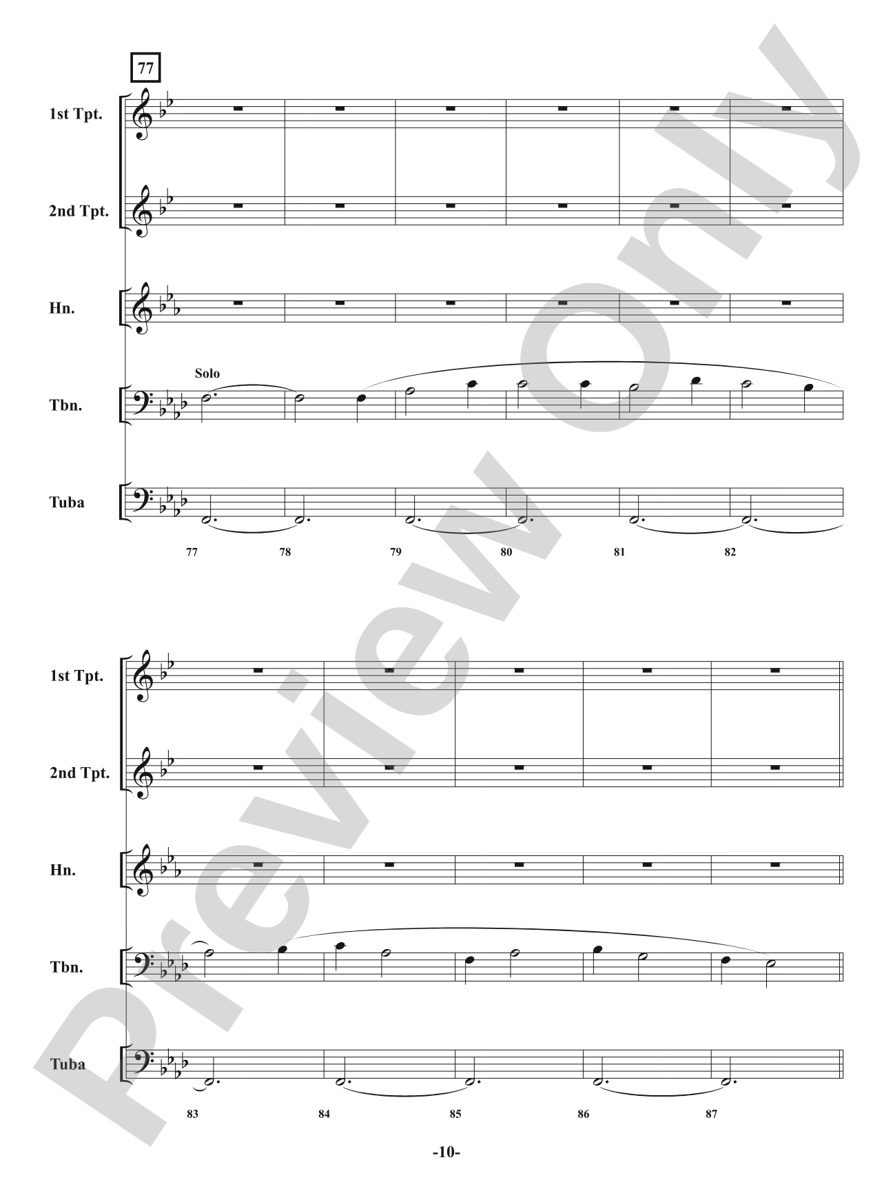 O Come, O Come Emmanuel: Brass Quintet Conductor Score & Parts