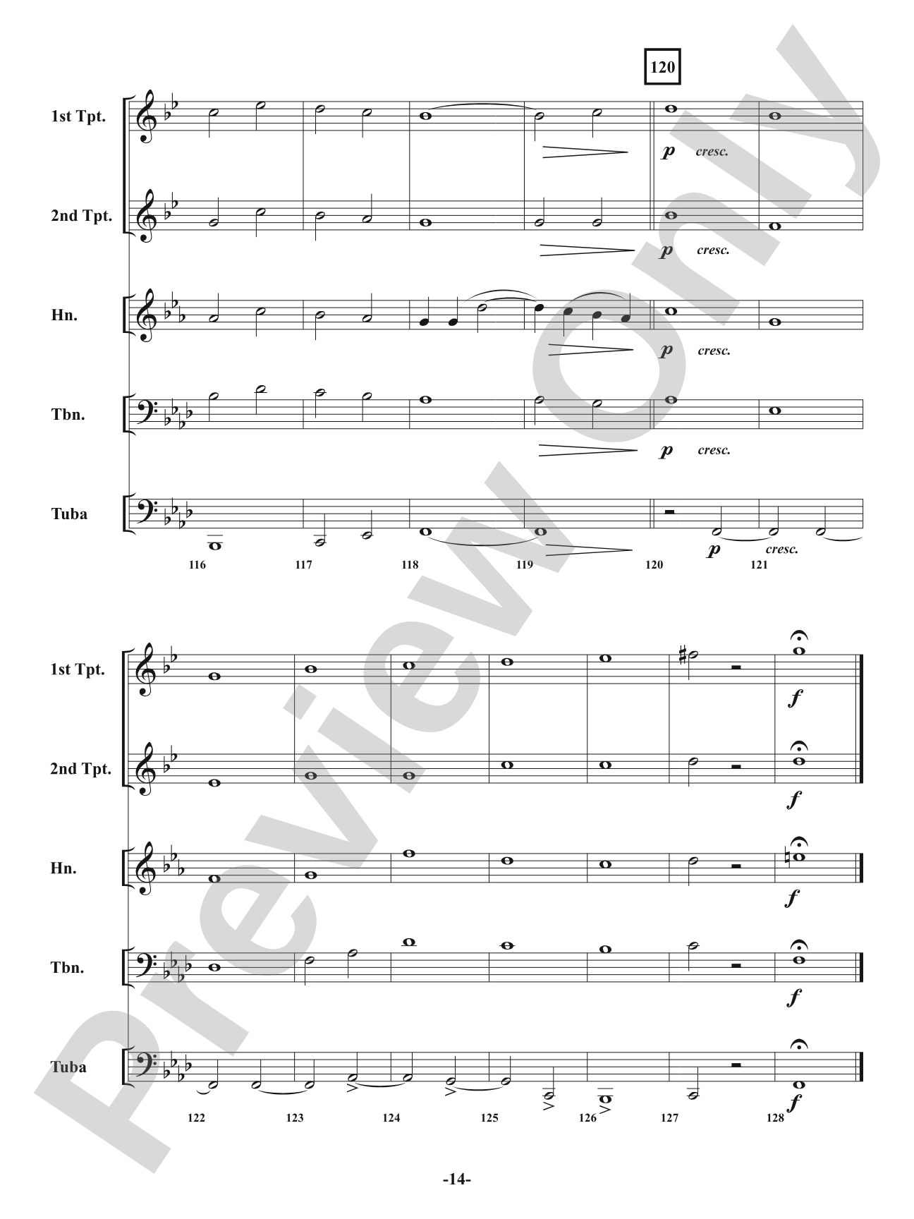 O Come, O Come Emmanuel: Brass Quintet Conductor Score & Parts