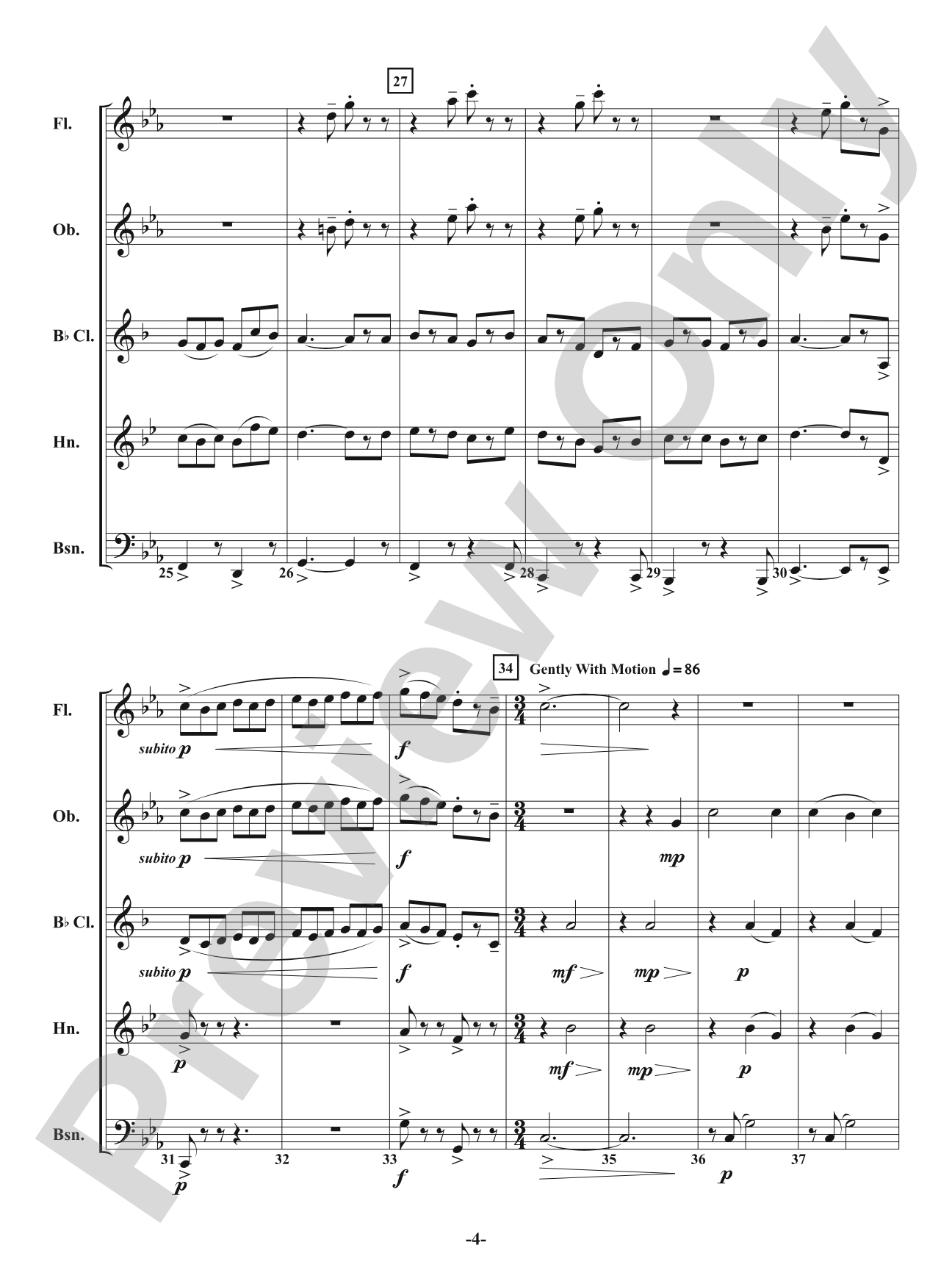 Jig of the Irish: Woodwind Quintet Conductor Score & Parts