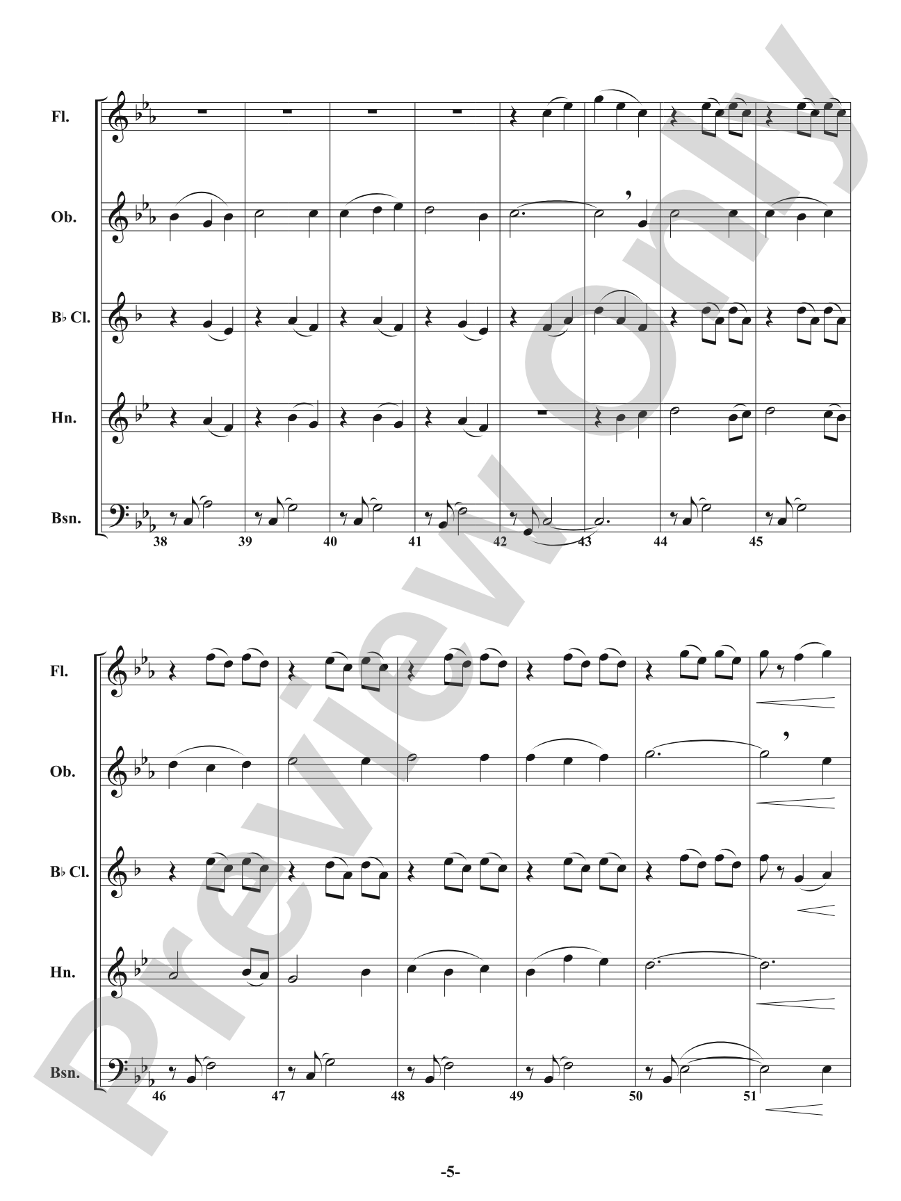 Jig of the Irish: Woodwind Quintet Conductor Score & Parts