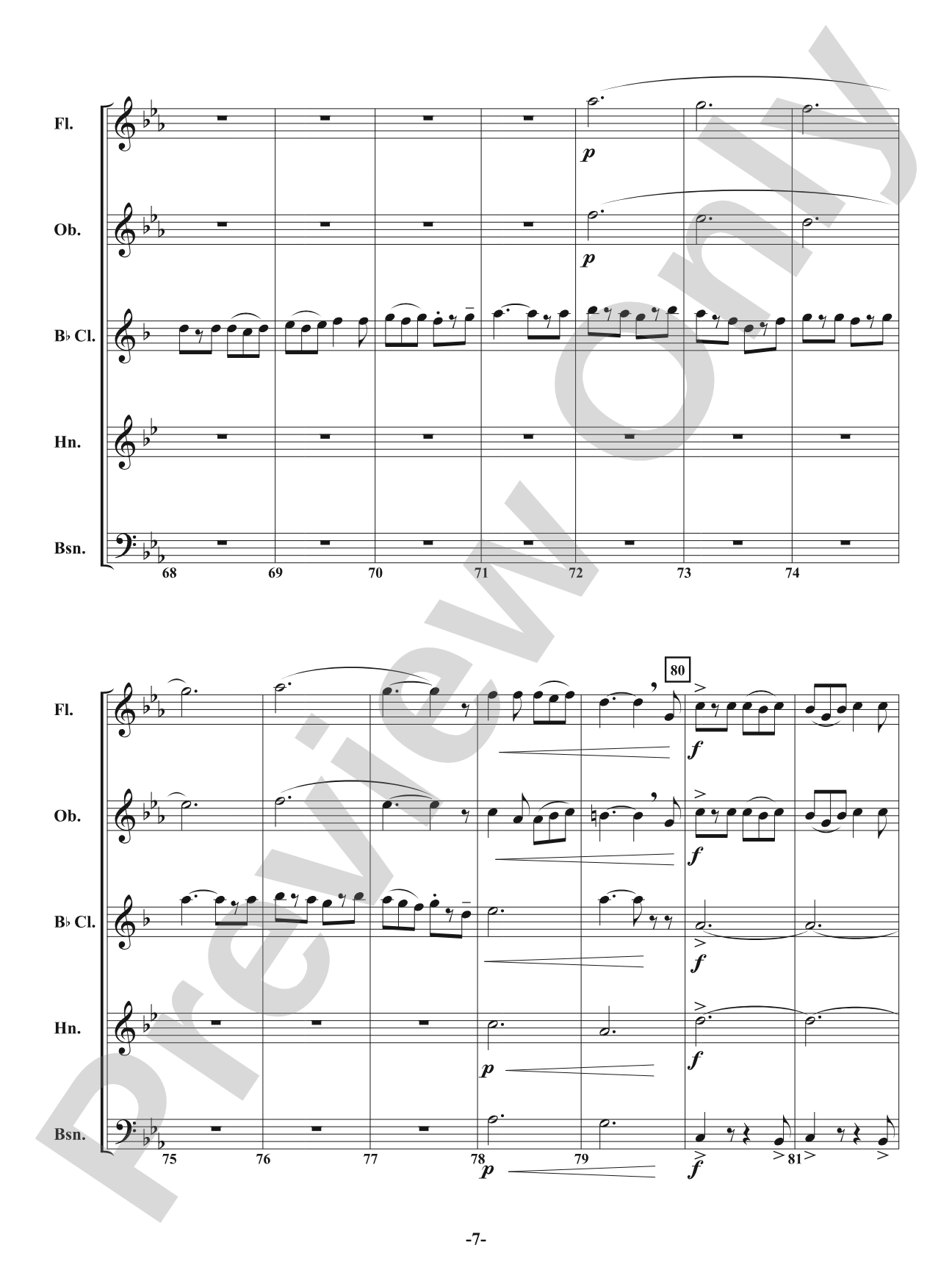 Jig of the Irish: Woodwind Quintet Conductor Score & Parts