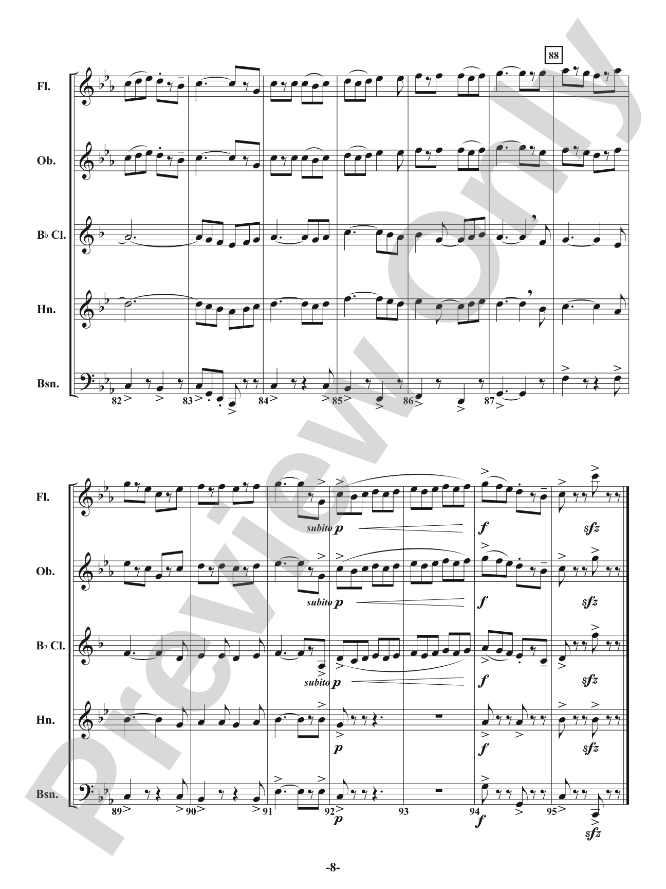 Jig of the Irish: Woodwind Quintet Conductor Score & Parts