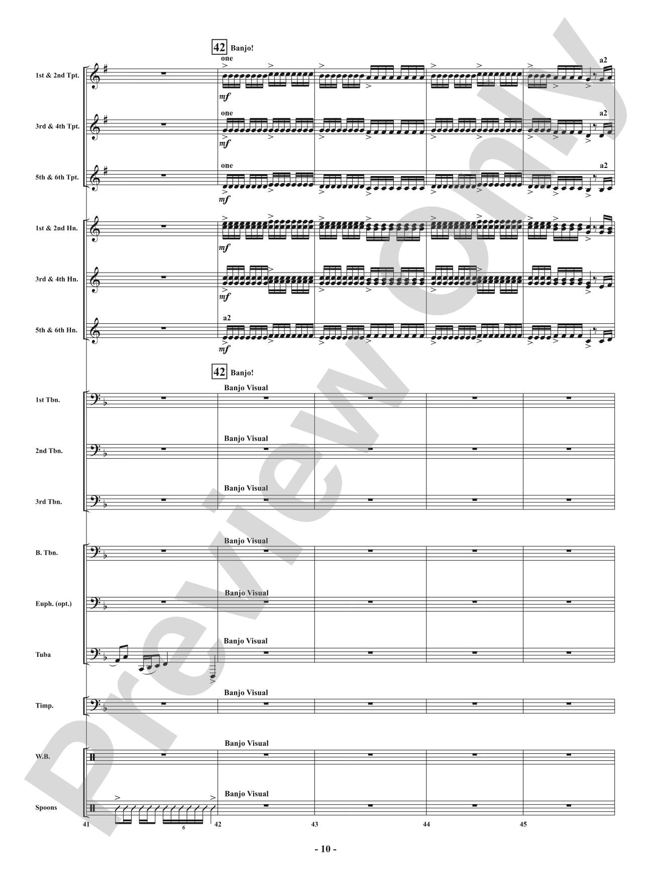 Square - From <i>American Dances</i>: Brass with Percussion Conductor Score & Parts