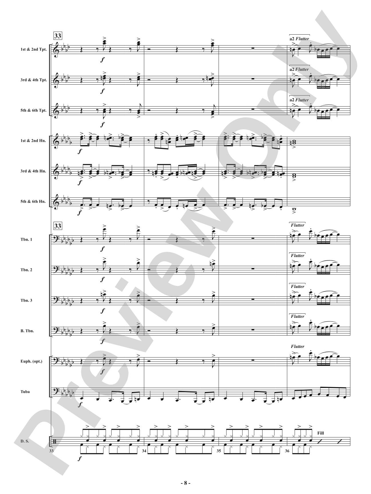 Swing - From <i>American Dances</i>: Brass with Drumset Conductor Score & Parts