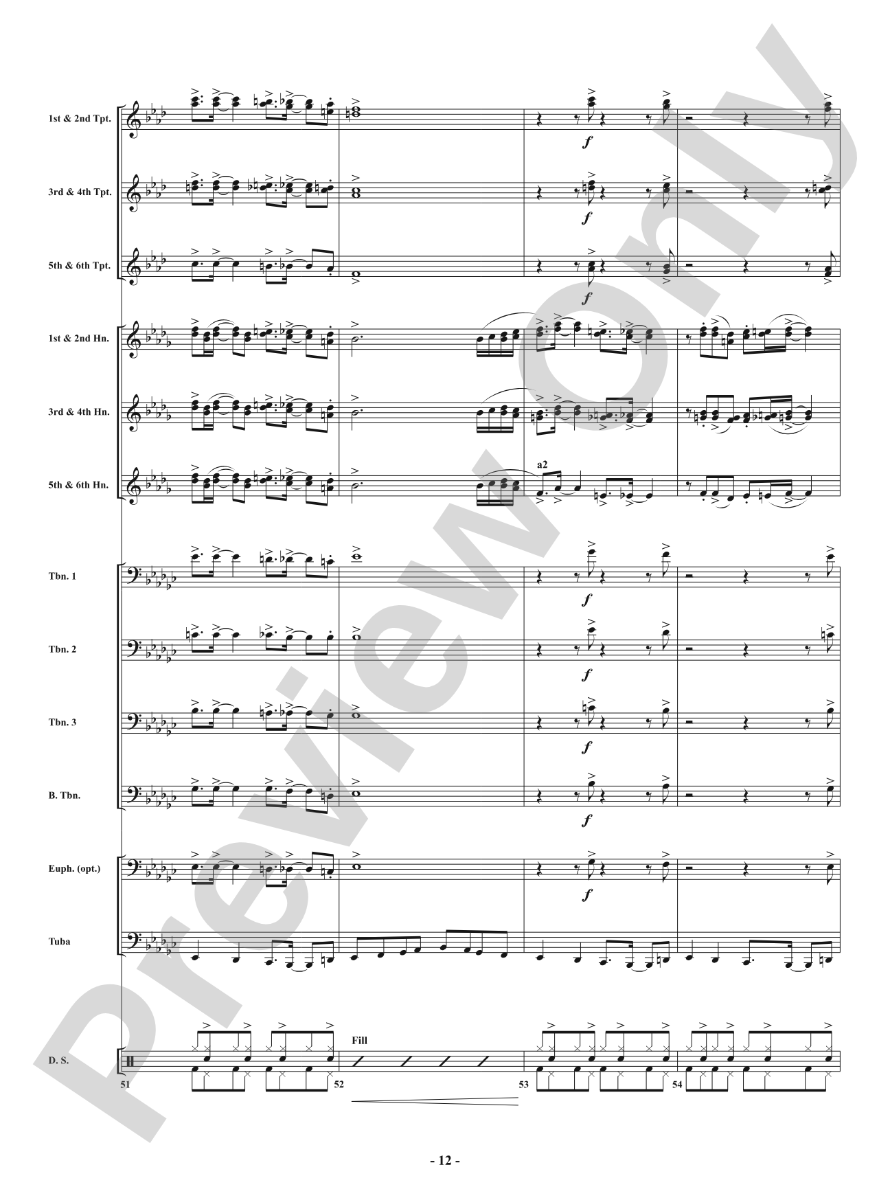 Swing - From <i>American Dances</i>: Brass with Drumset Conductor Score & Parts