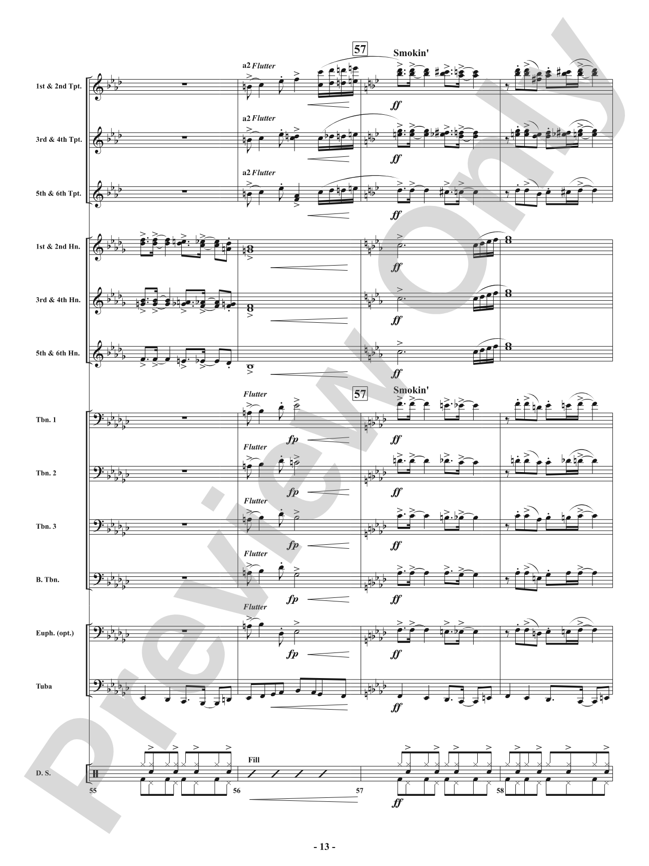 Swing - From <i>American Dances</i>: Brass with Drumset Conductor Score & Parts