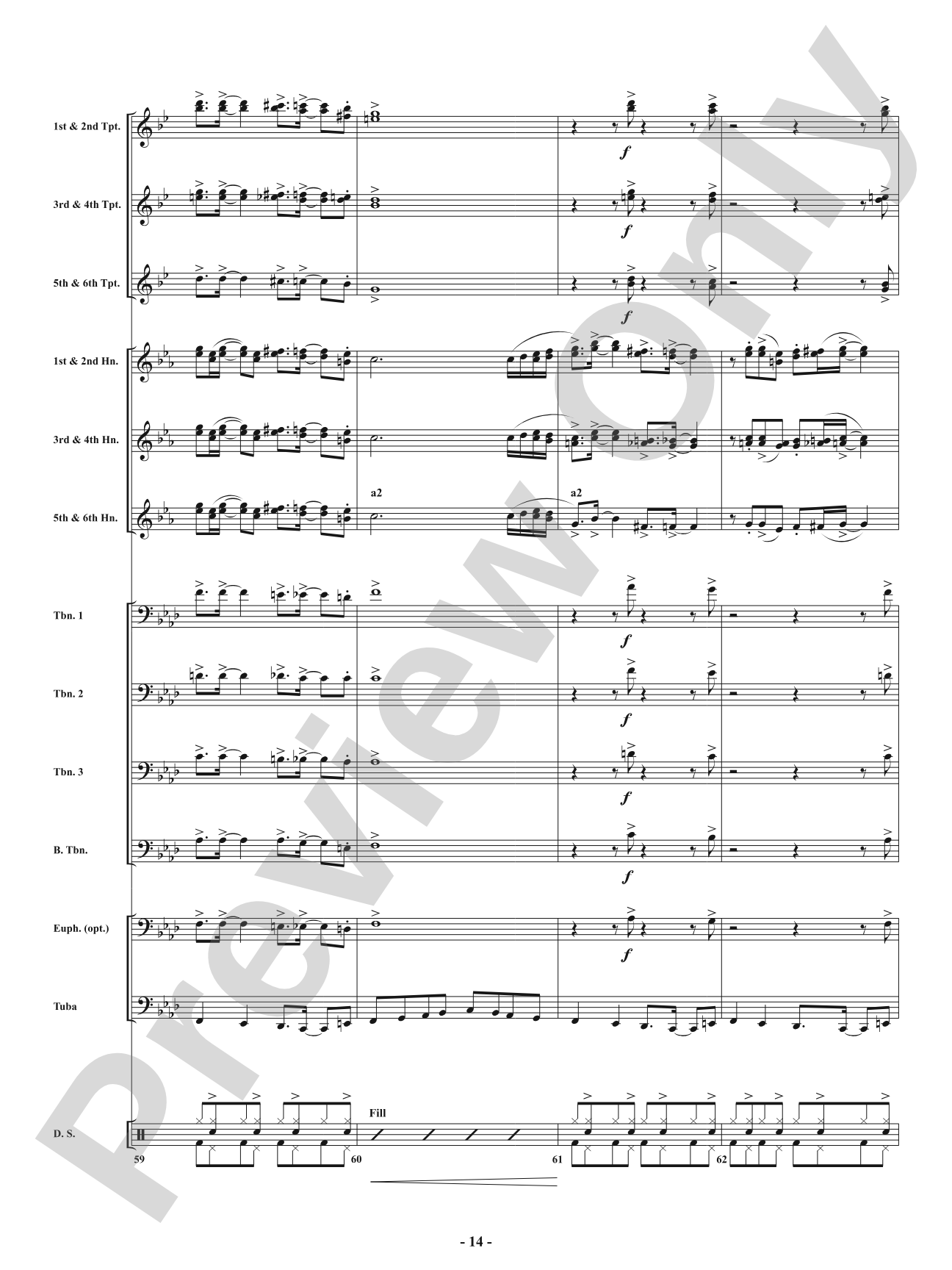 Swing - From <i>American Dances</i>: Brass with Drumset Conductor Score & Parts