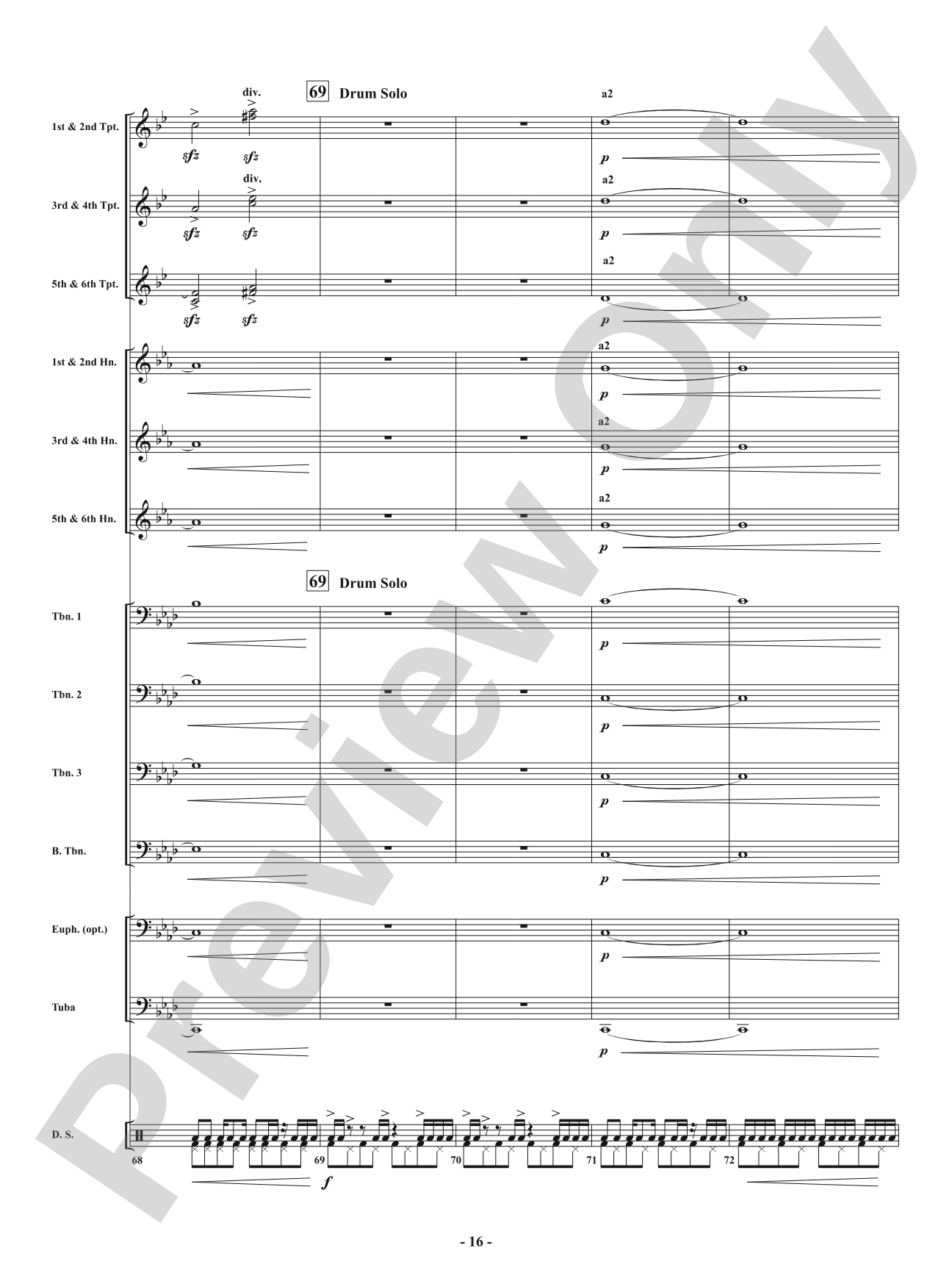 Swing - From <i>American Dances</i>: Brass with Drumset Conductor Score & Parts