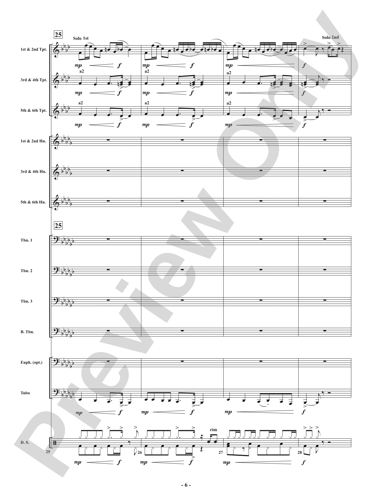 Swing - From <i>American Dances</i>: Brass with Drumset Conductor Score & Parts