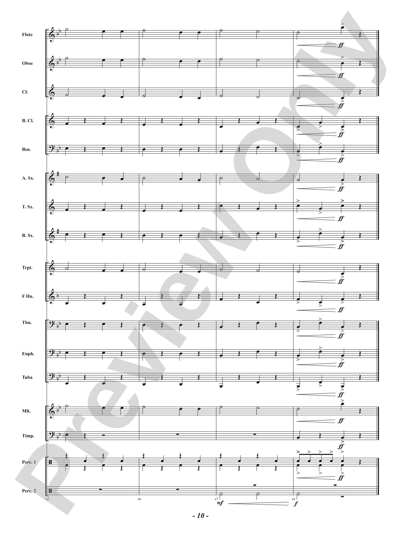 Skyward March: Concert Band Conductor Score & Parts