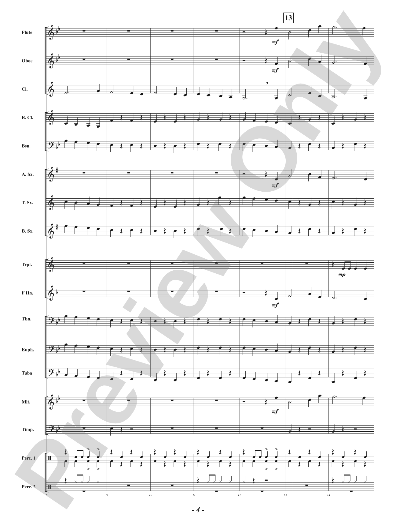 Skyward March: Concert Band Conductor Score & Parts