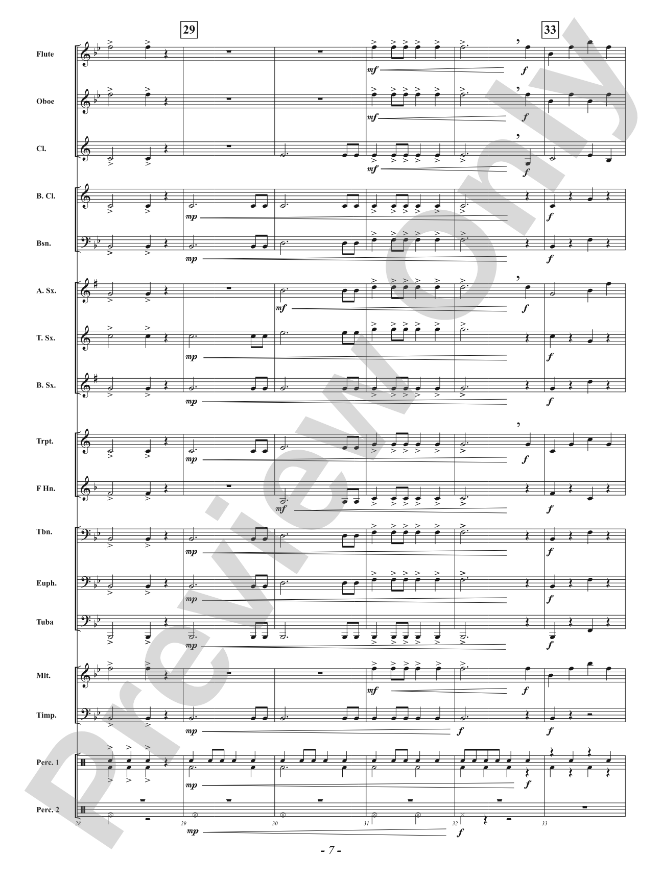 Skyward March: Concert Band Conductor Score & Parts