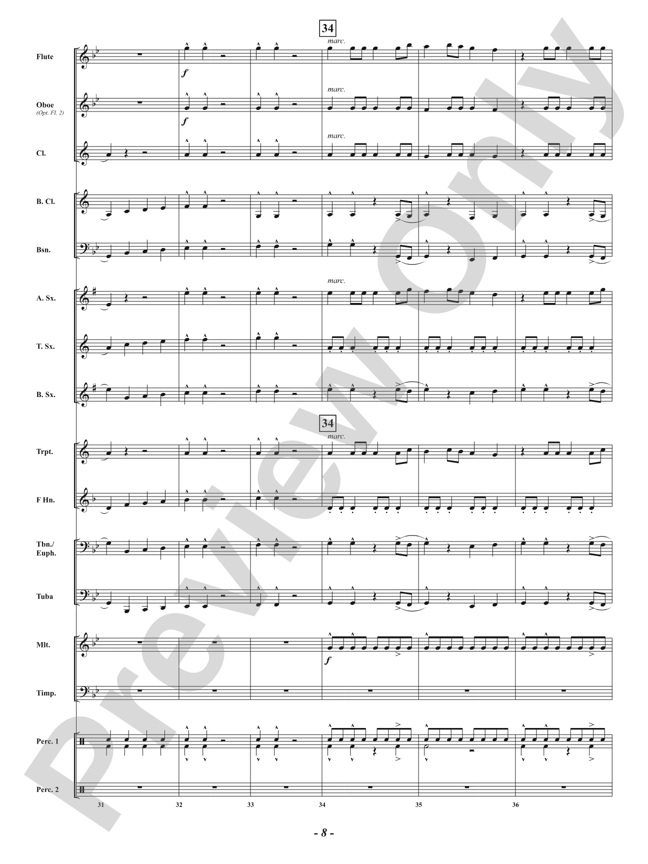 Galaxy Defenders: Concert Band Conductor Score & Parts