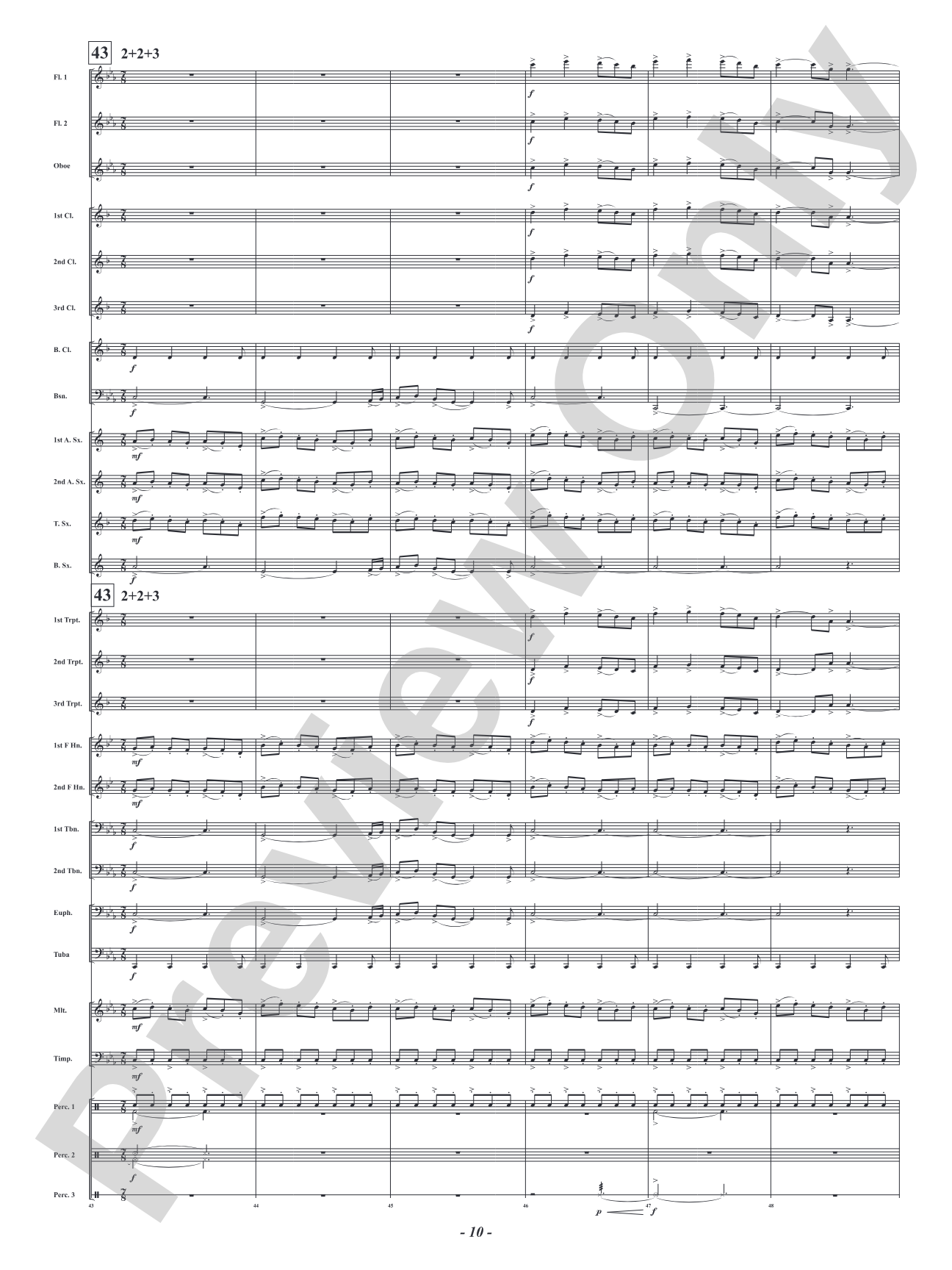 Roar in the Wind: Concert Band Conductor Score & Parts