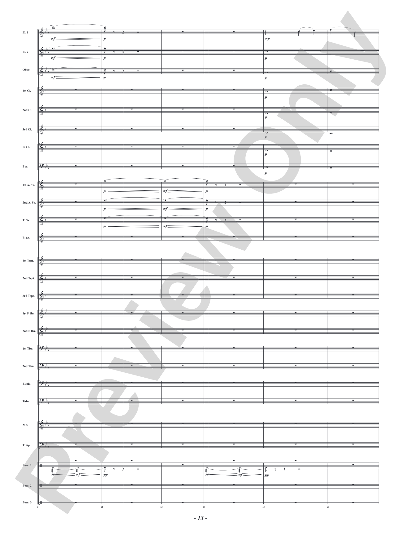 Roar in the Wind: Concert Band Conductor Score & Parts