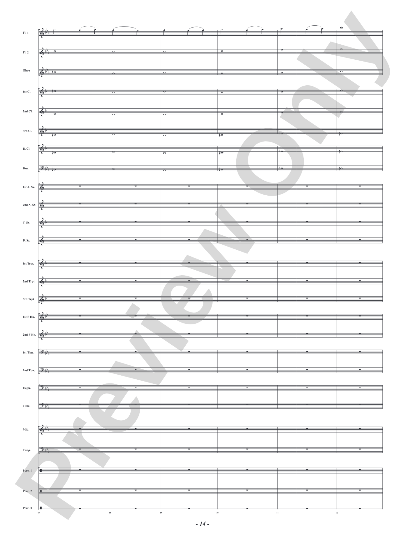 Roar in the Wind: Concert Band Conductor Score & Parts