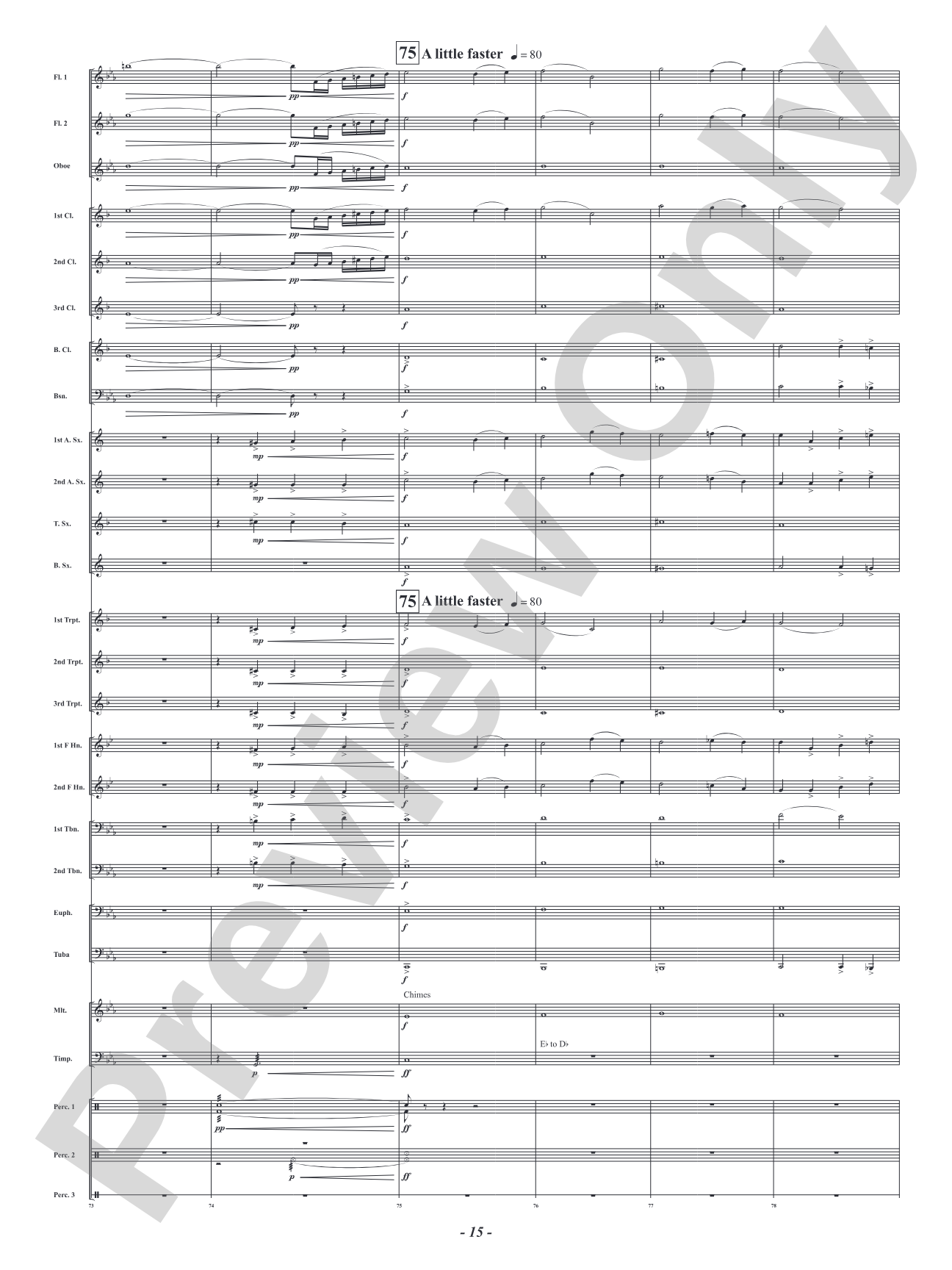 Roar in the Wind: Concert Band Conductor Score & Parts