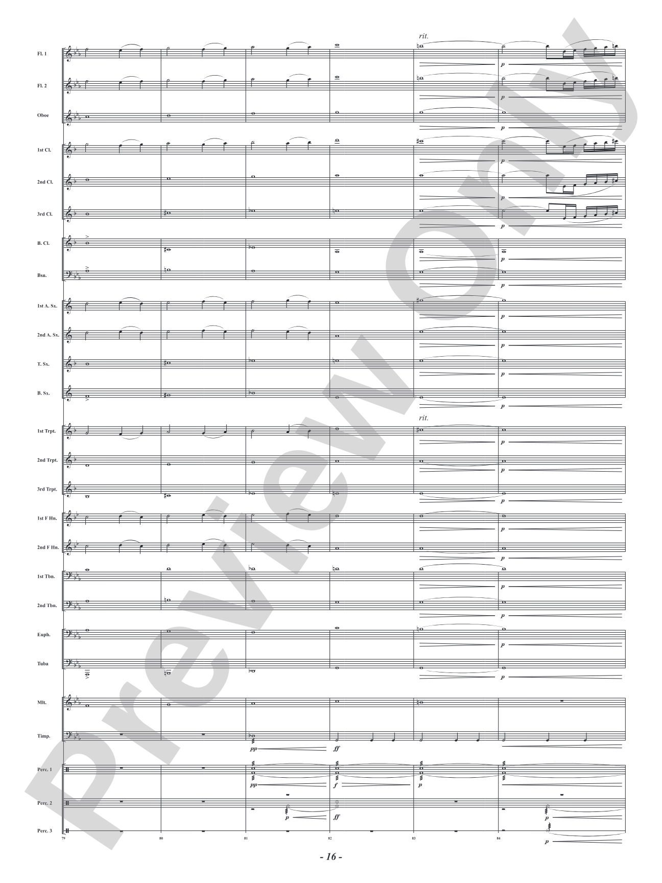Roar in the Wind: Concert Band Conductor Score & Parts