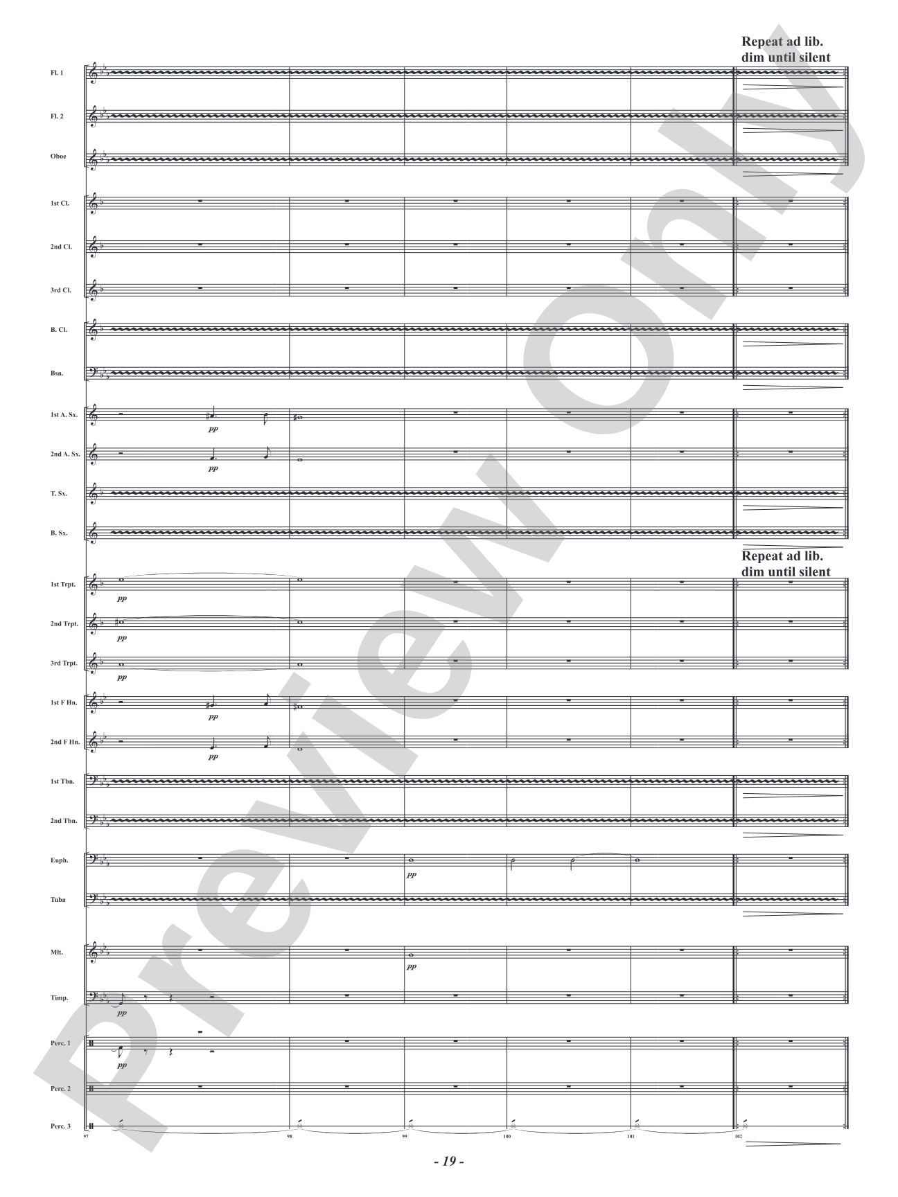 Roar in the Wind: Concert Band Conductor Score & Parts