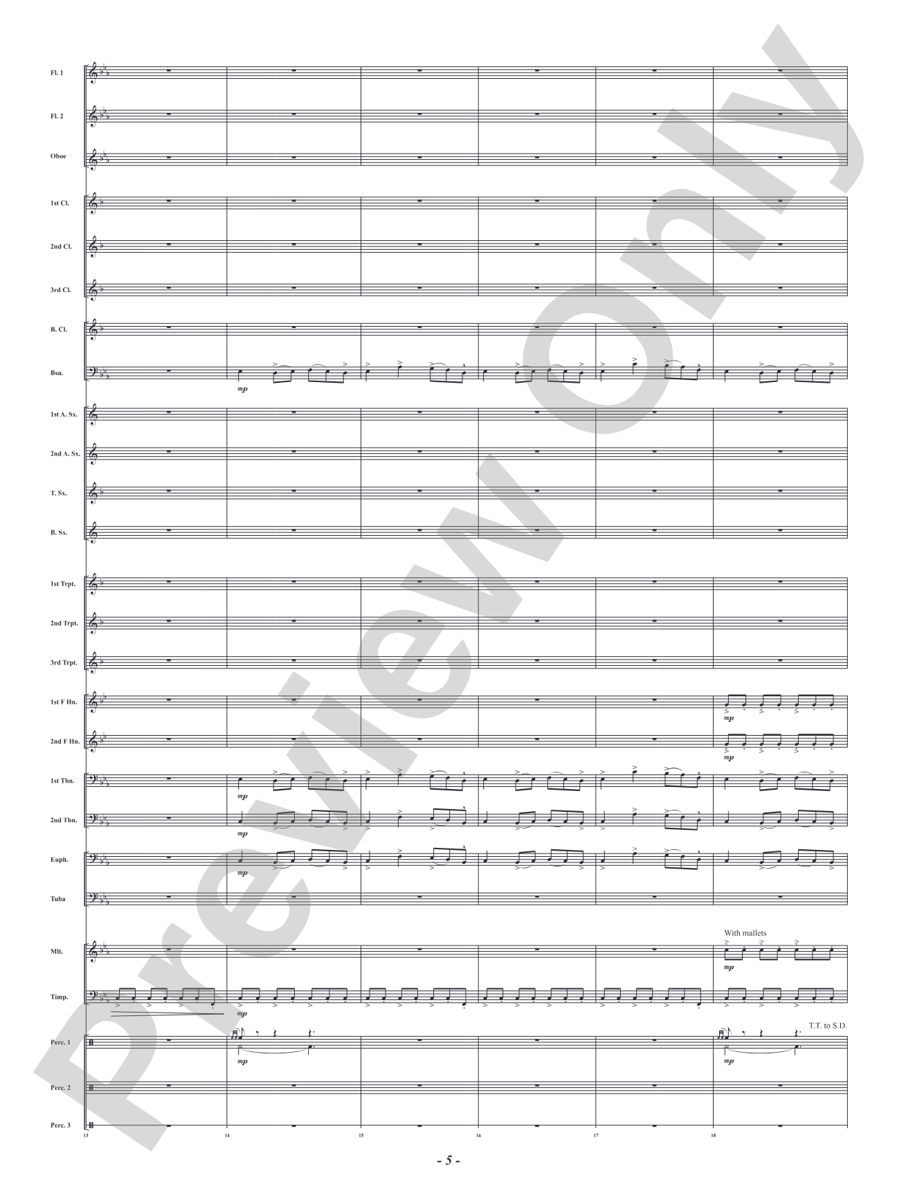 Roar in the Wind: Concert Band Conductor Score & Parts