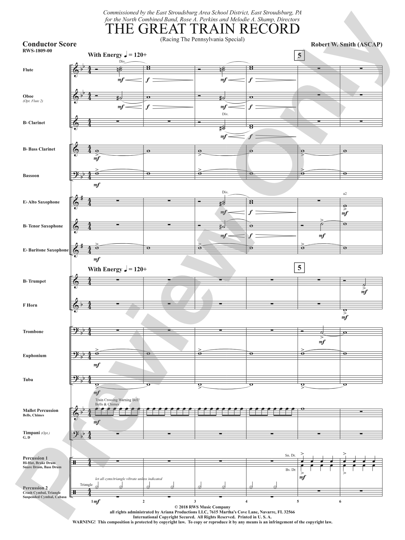 The Great Train Record - Racing the Pennsylvania Special: Score