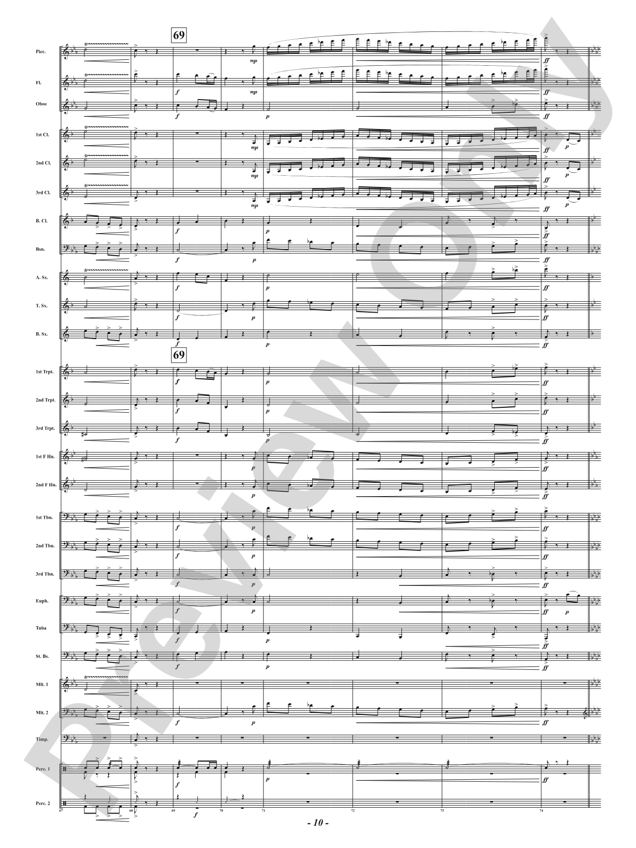 Ever the Rambling Winds - Concert March: Concert Band Conductor Score & Parts