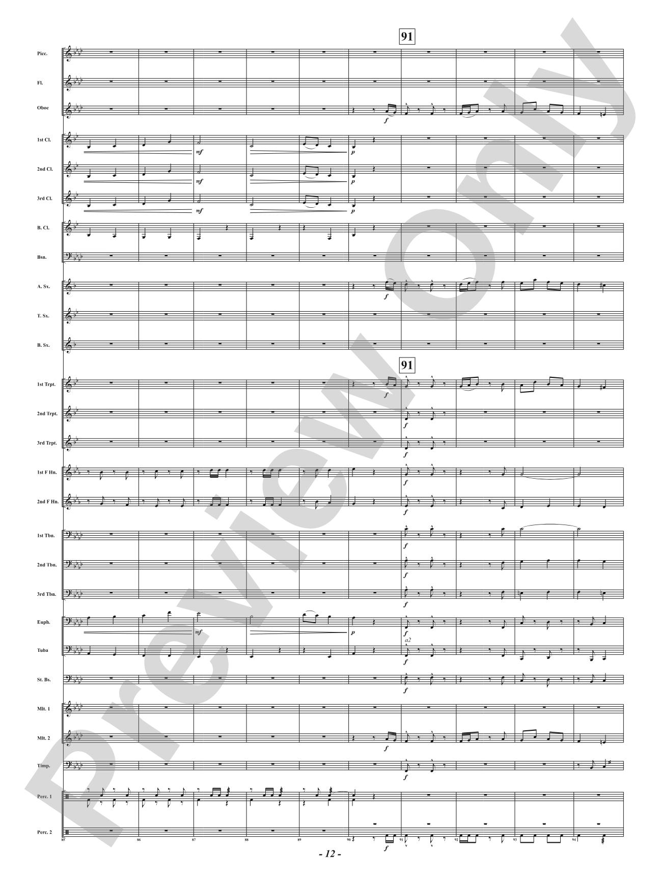 Ever the Rambling Winds - Concert March: Concert Band Conductor Score & Parts