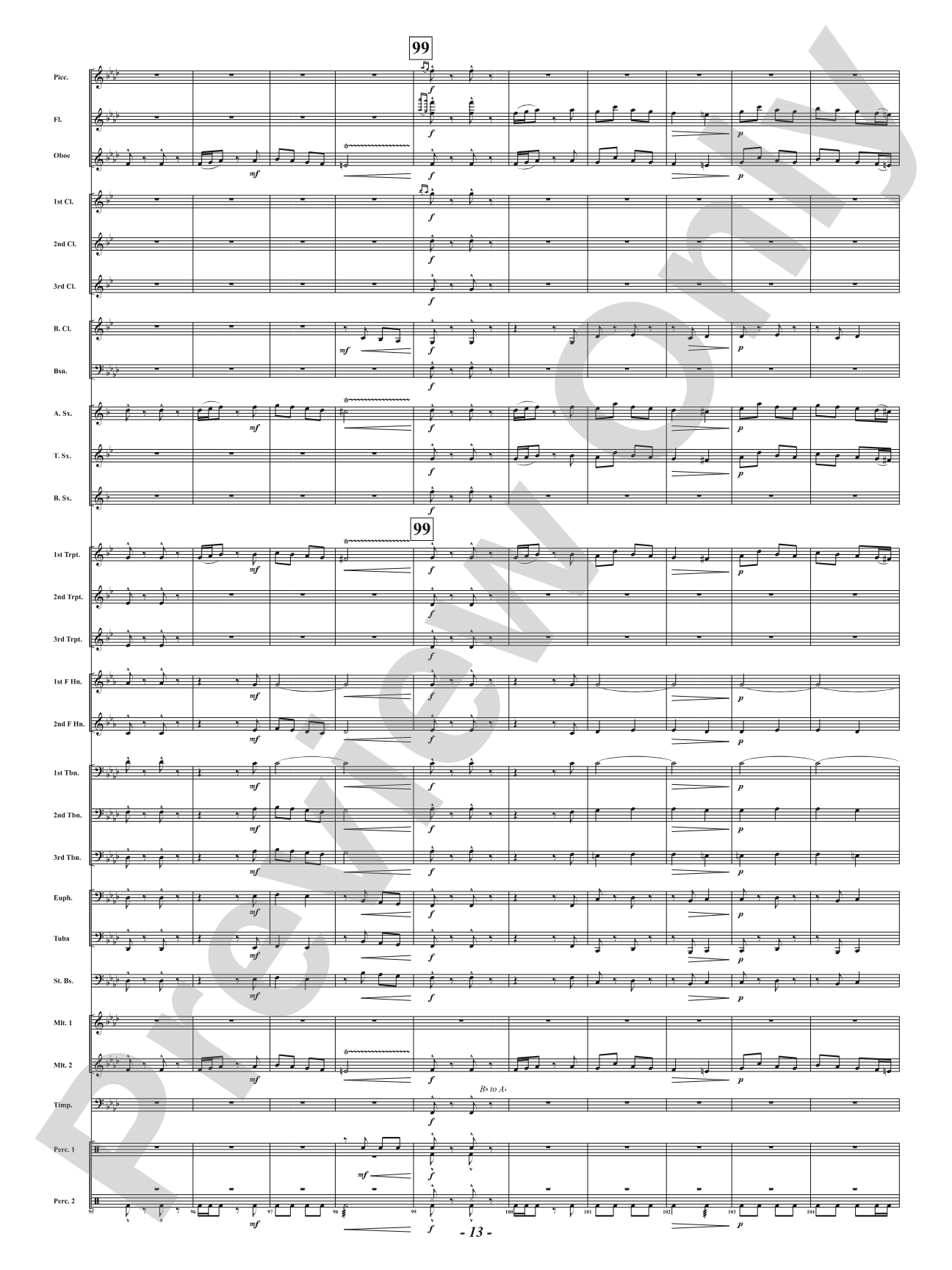 Ever the Rambling Winds - Concert March: Concert Band Conductor Score & Parts