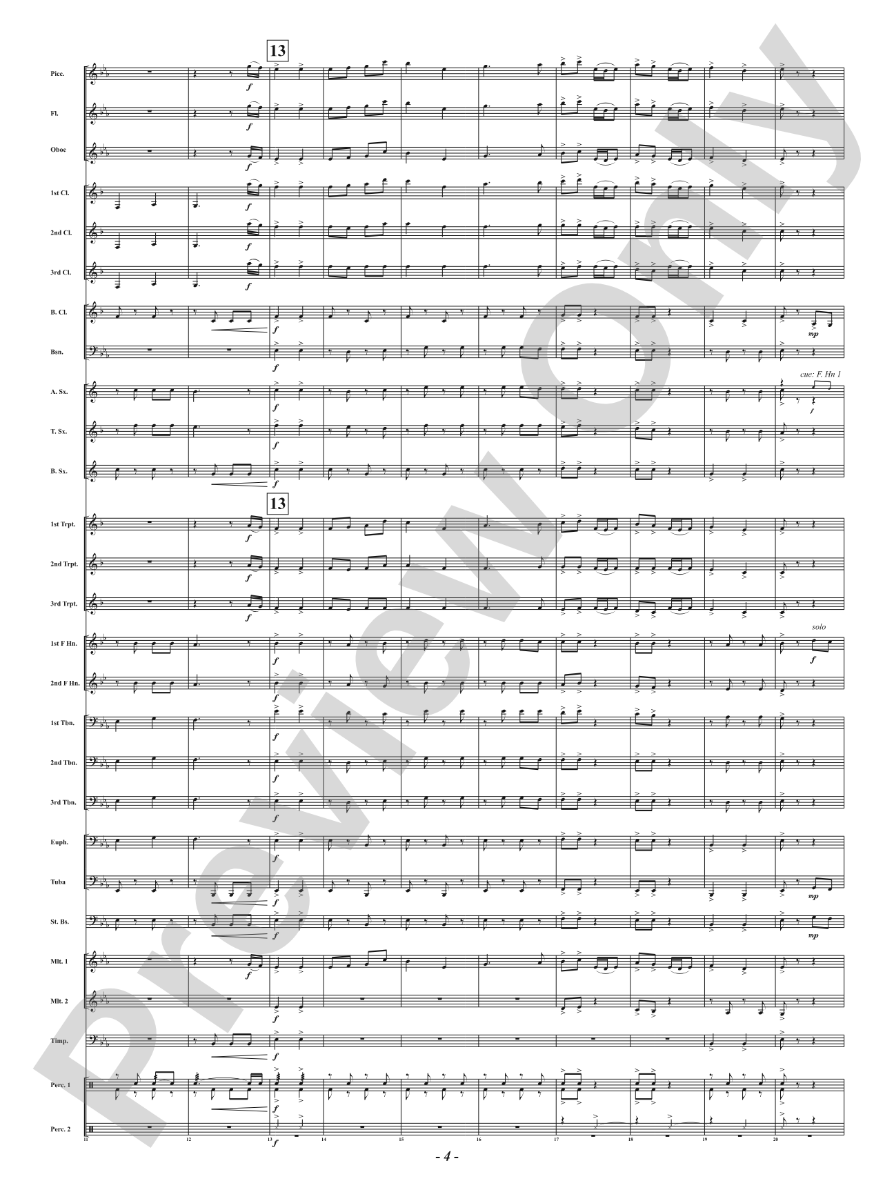 Ever the Rambling Winds - Concert March: Concert Band Conductor Score & Parts