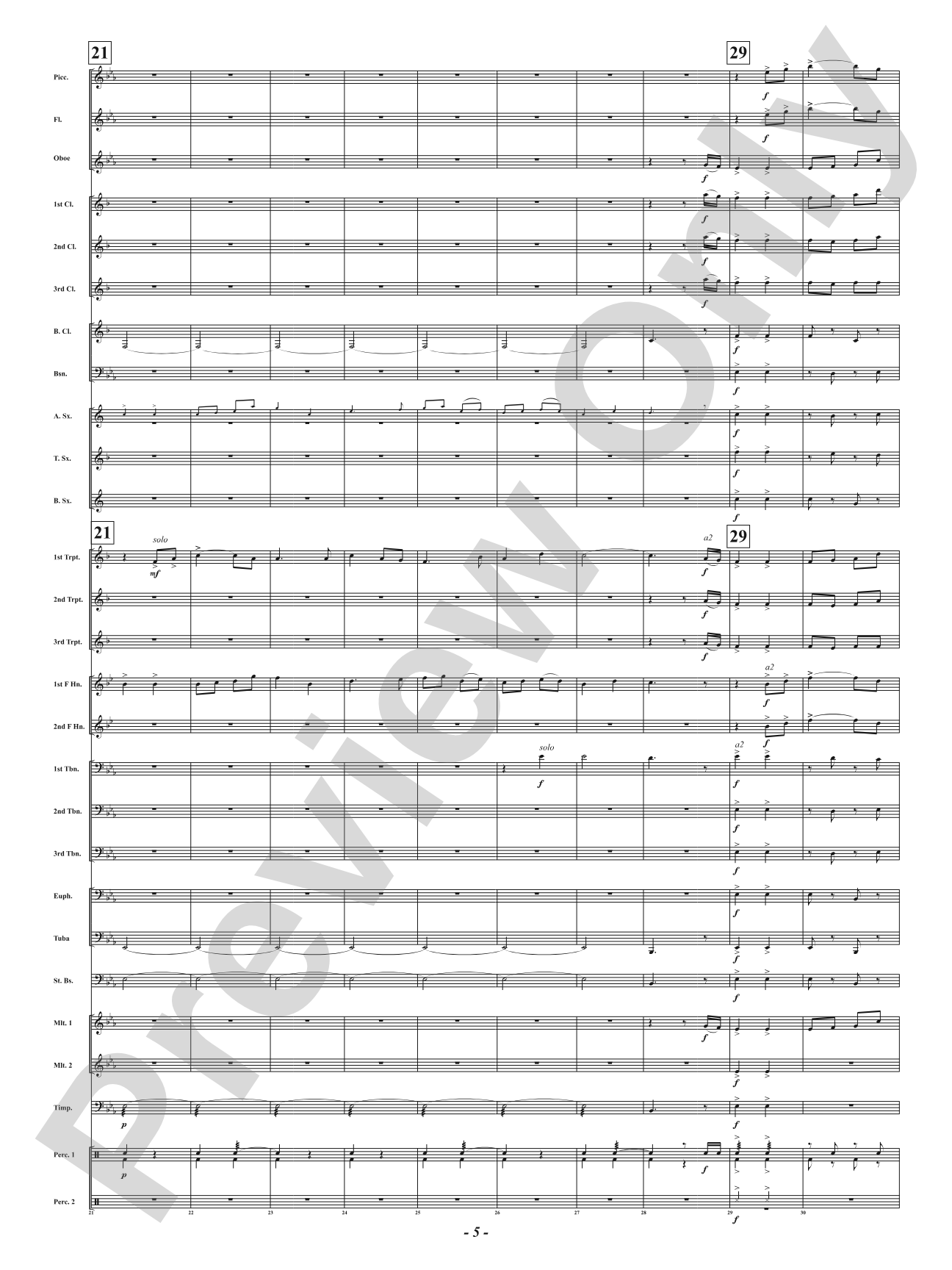 Ever the Rambling Winds - Concert March: Concert Band Conductor Score & Parts