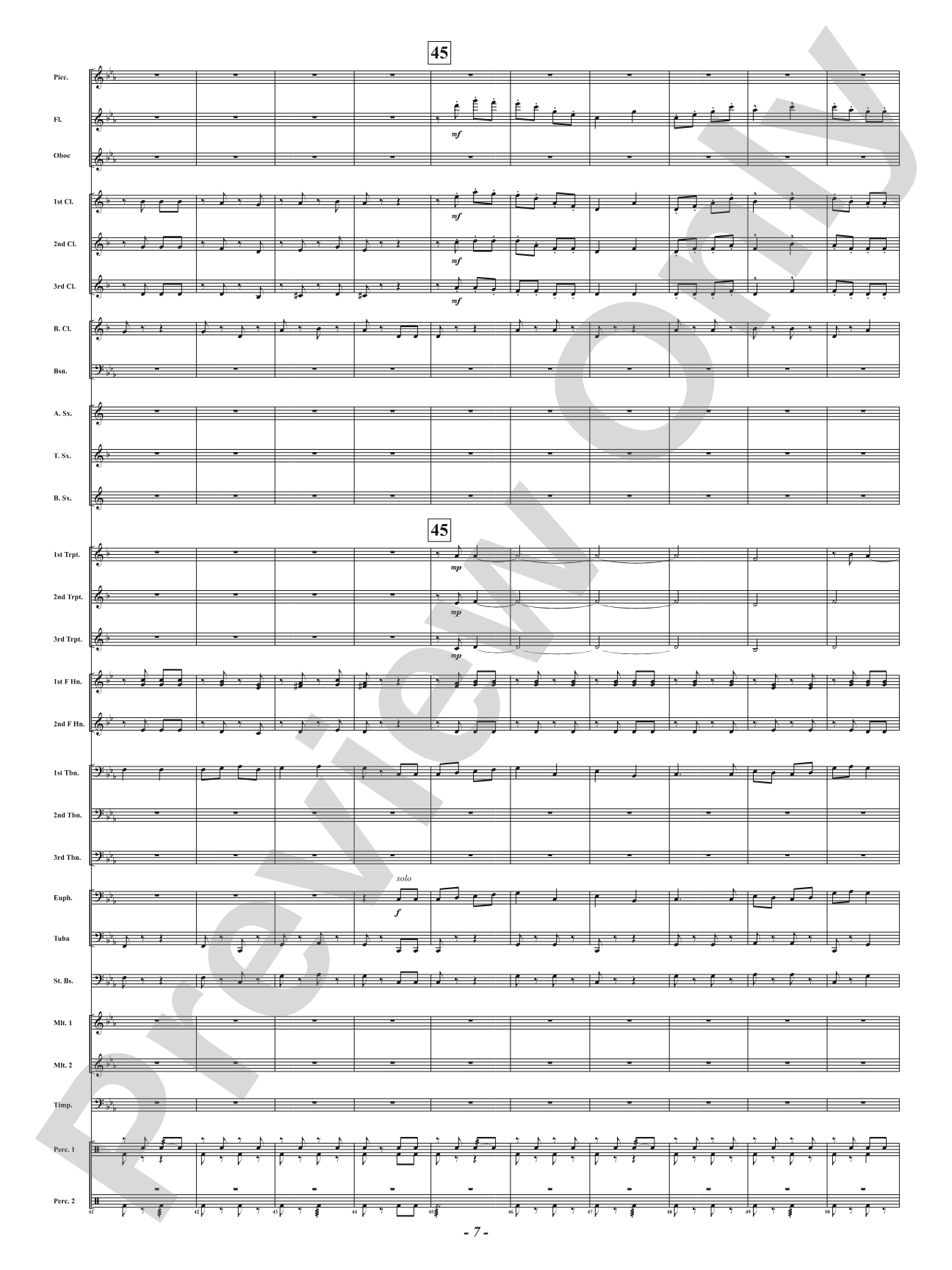 Ever the Rambling Winds - Concert March: Concert Band Conductor Score & Parts
