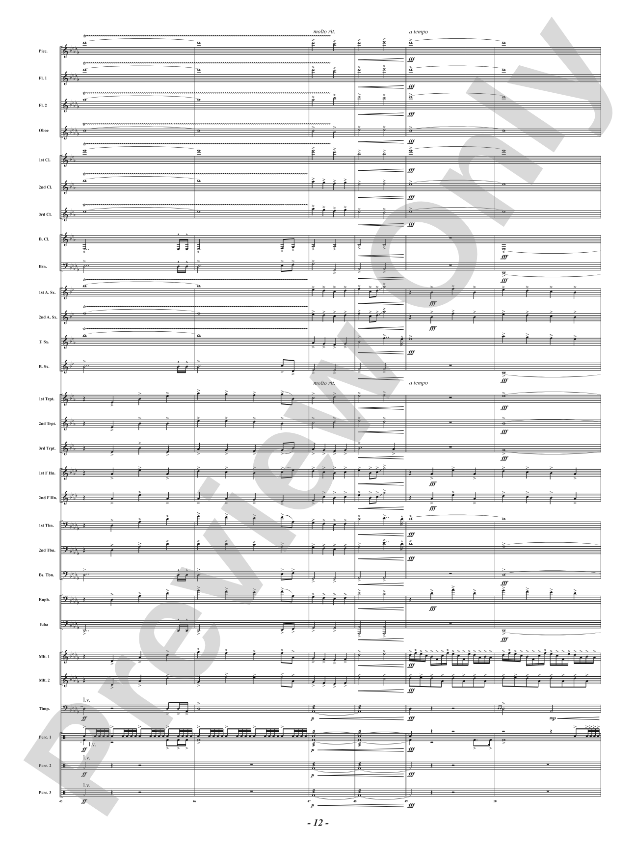 Atlantic Fanfare: Concert Band Conductor Score & Parts
