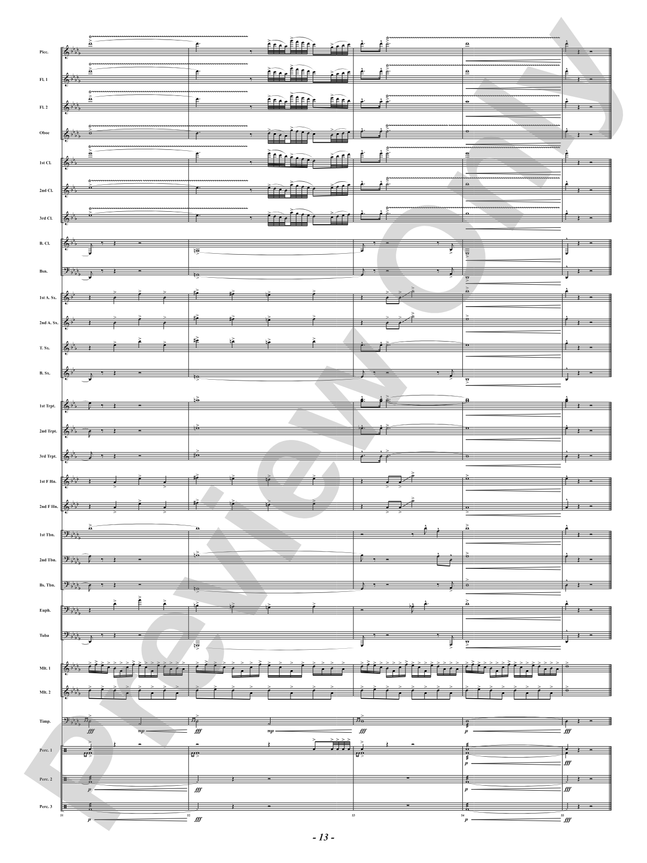 Atlantic Fanfare: Concert Band Conductor Score & Parts