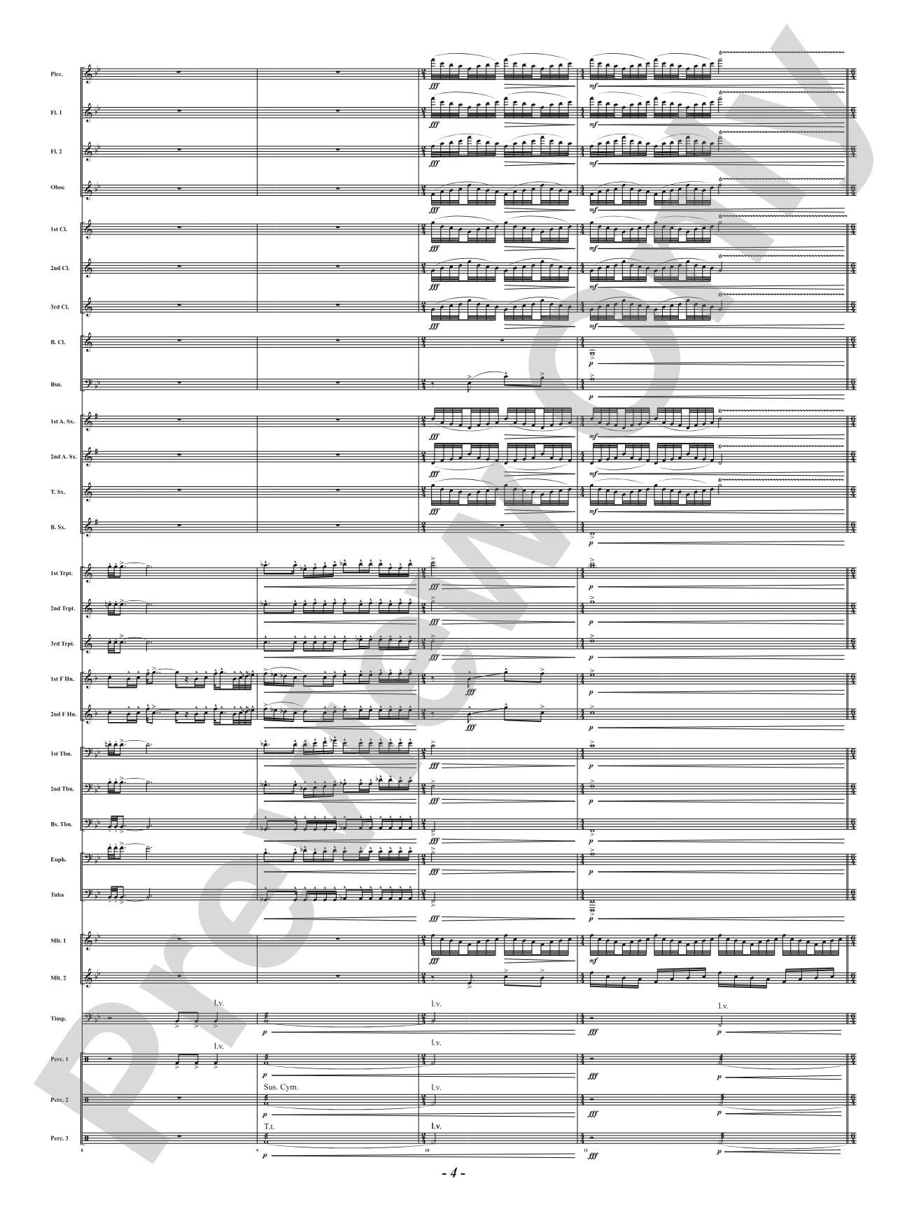Atlantic Fanfare: Concert Band Conductor Score & Parts