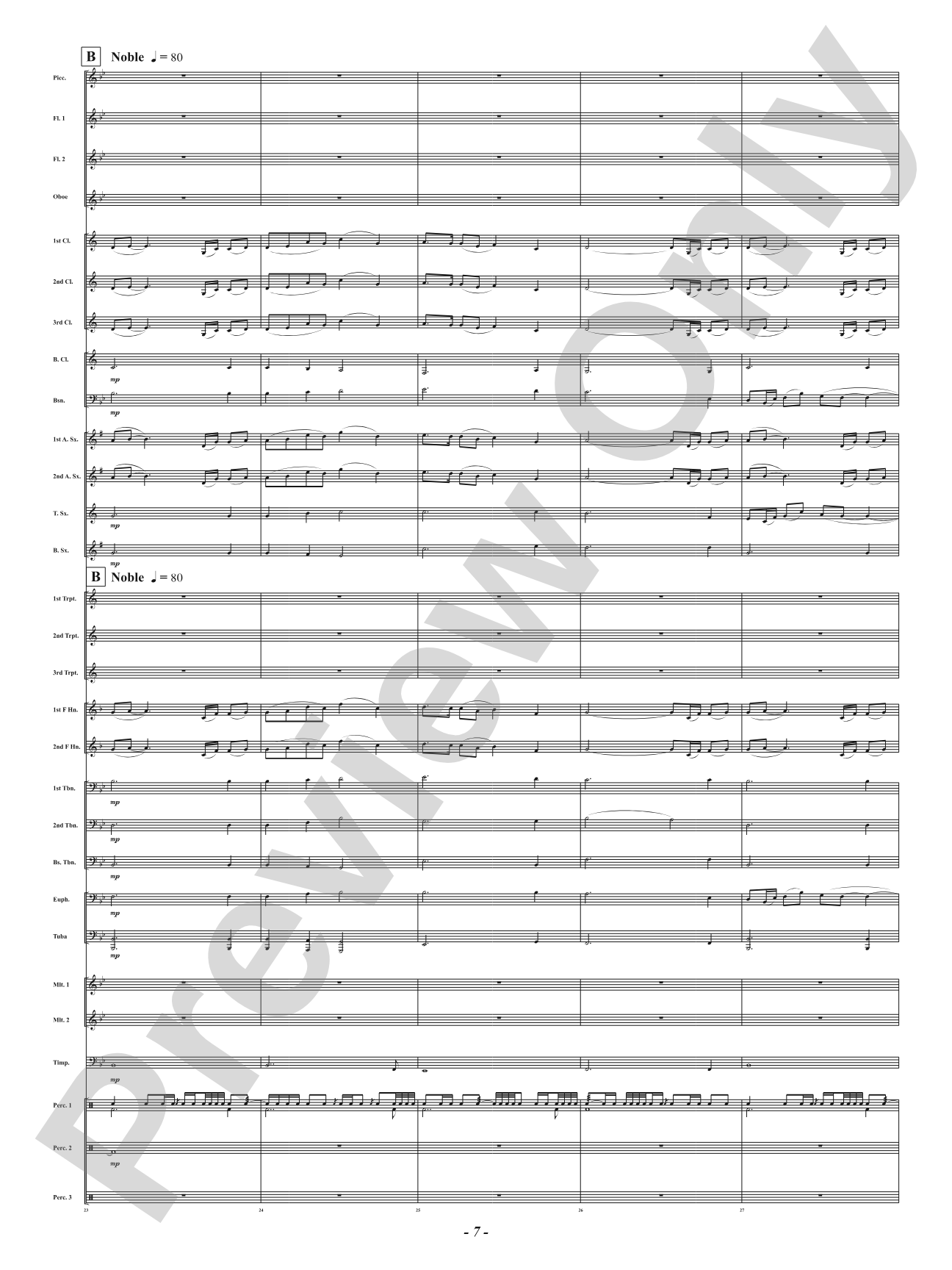 Atlantic Fanfare: Concert Band Conductor Score & Parts