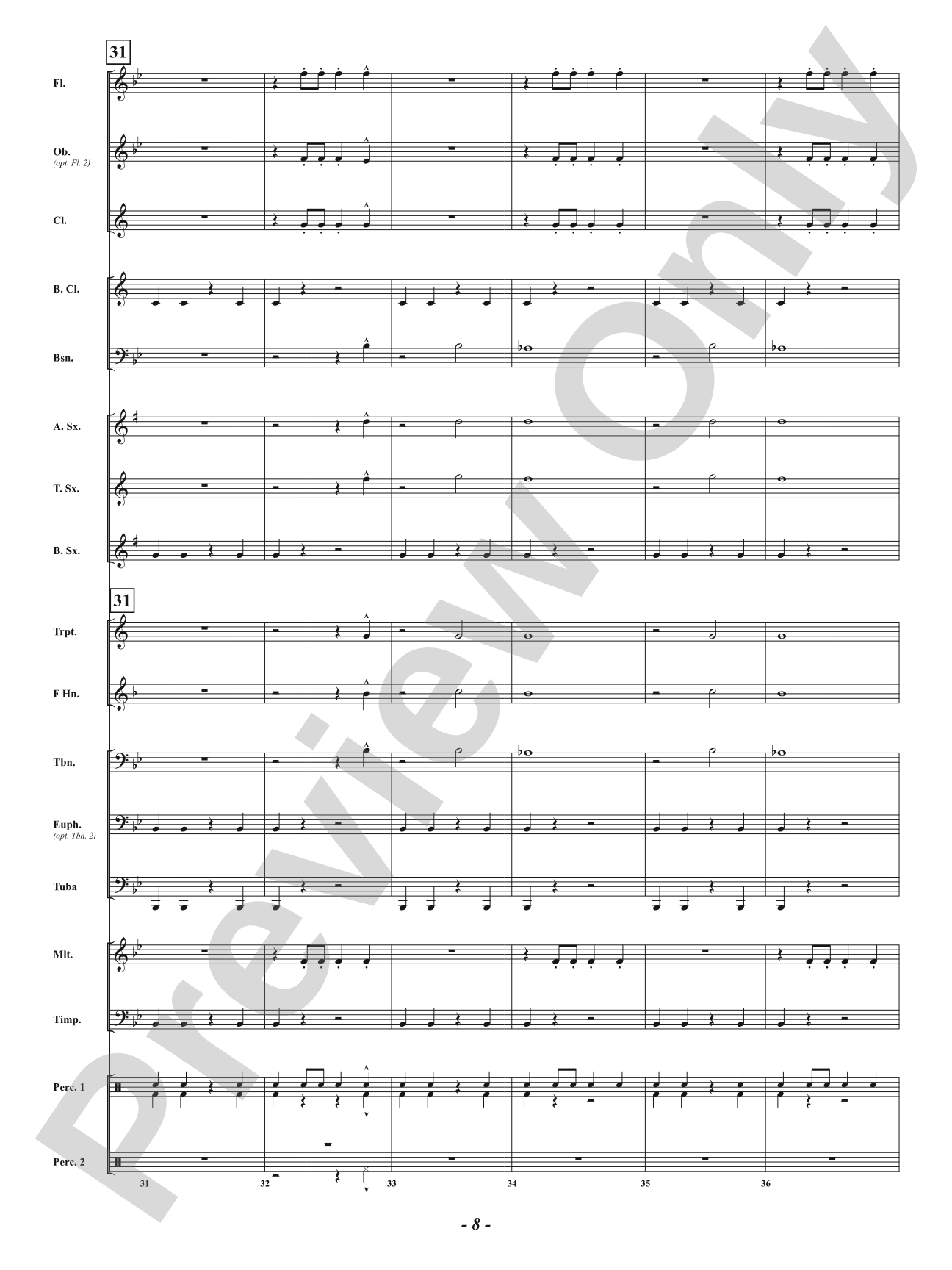 The Royal Horsemen: Concert Band Conductor Score & Parts