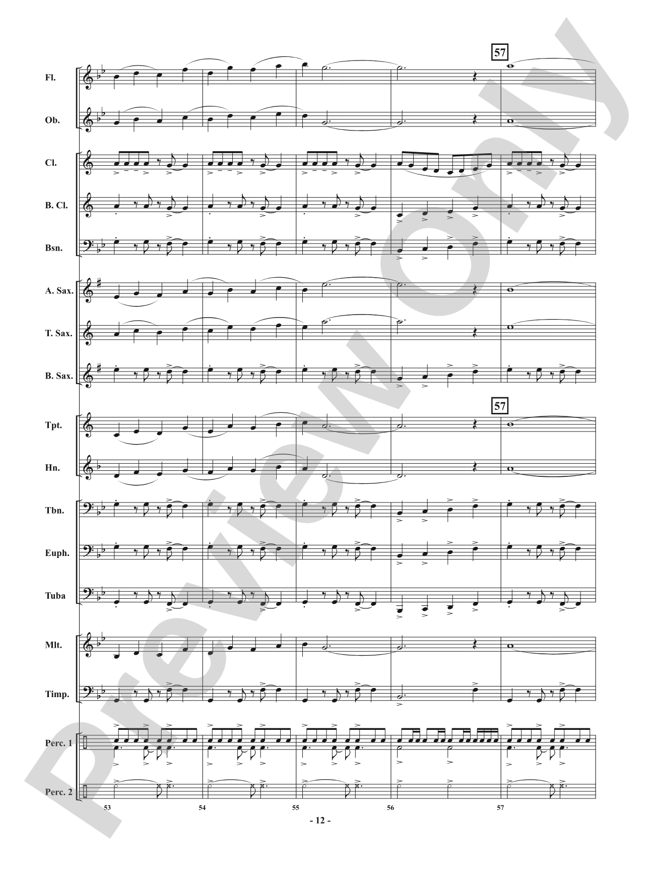Dragon Bones: Concert Band Conductor Score & Parts