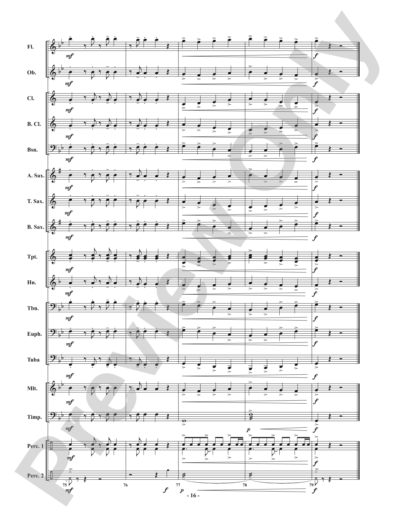 Dragon Bones: Concert Band Conductor Score & Parts