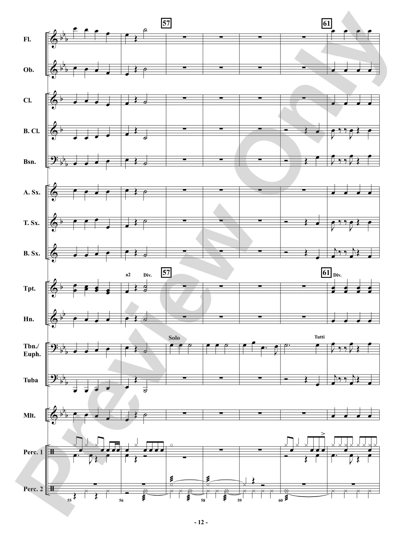 Bells on Bob-Tail Ring: Concert Band Conductor Score & Parts