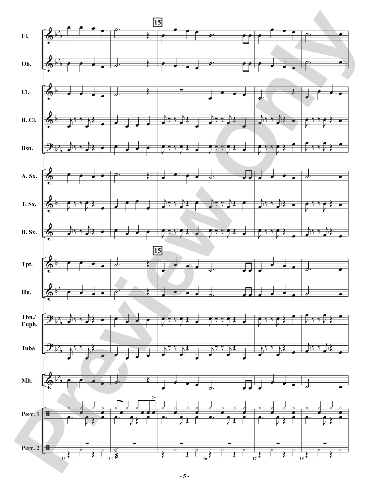 Bells on Bob-Tail Ring: Concert Band Conductor Score & Parts