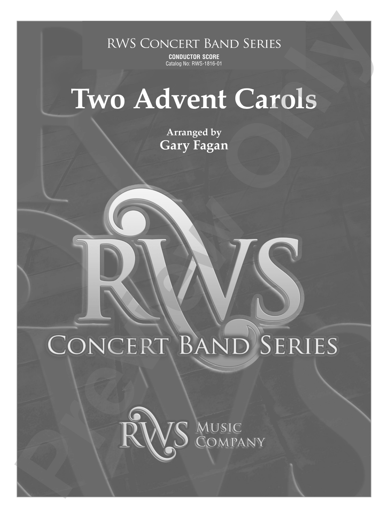 Two Advent Carols: Concert Band Conductor Score & Parts