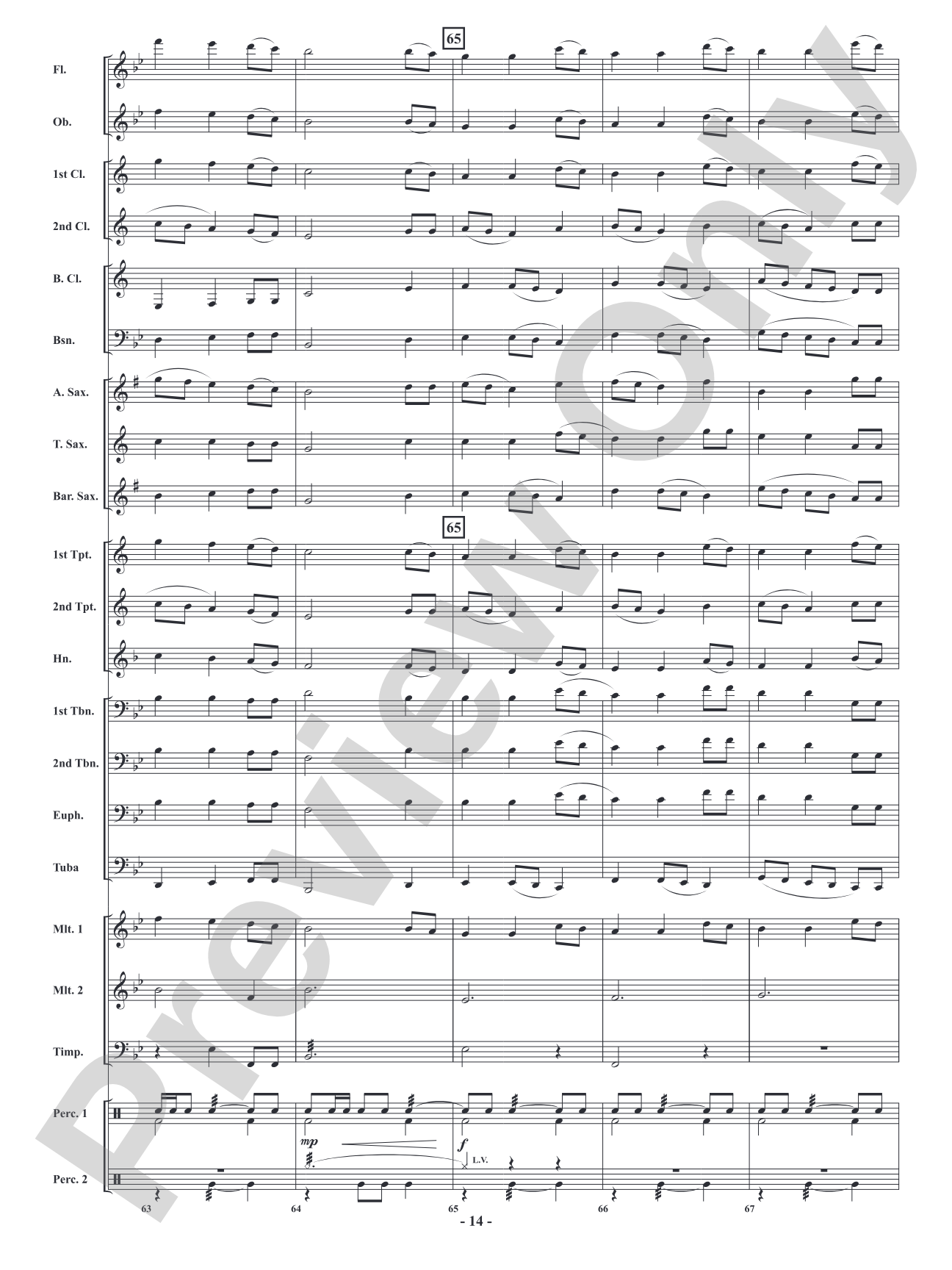 Two Advent Carols: Concert Band Conductor Score & Parts