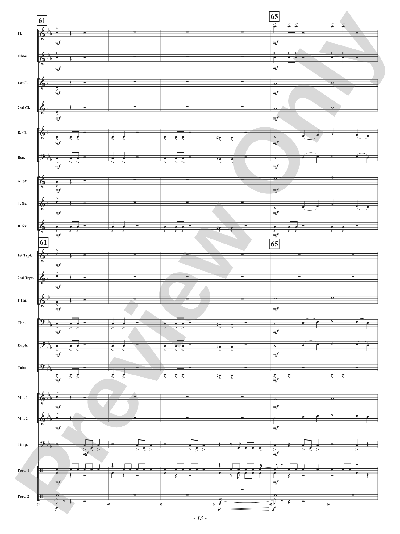 Down from the North: Concert Band Conductor Score & Parts