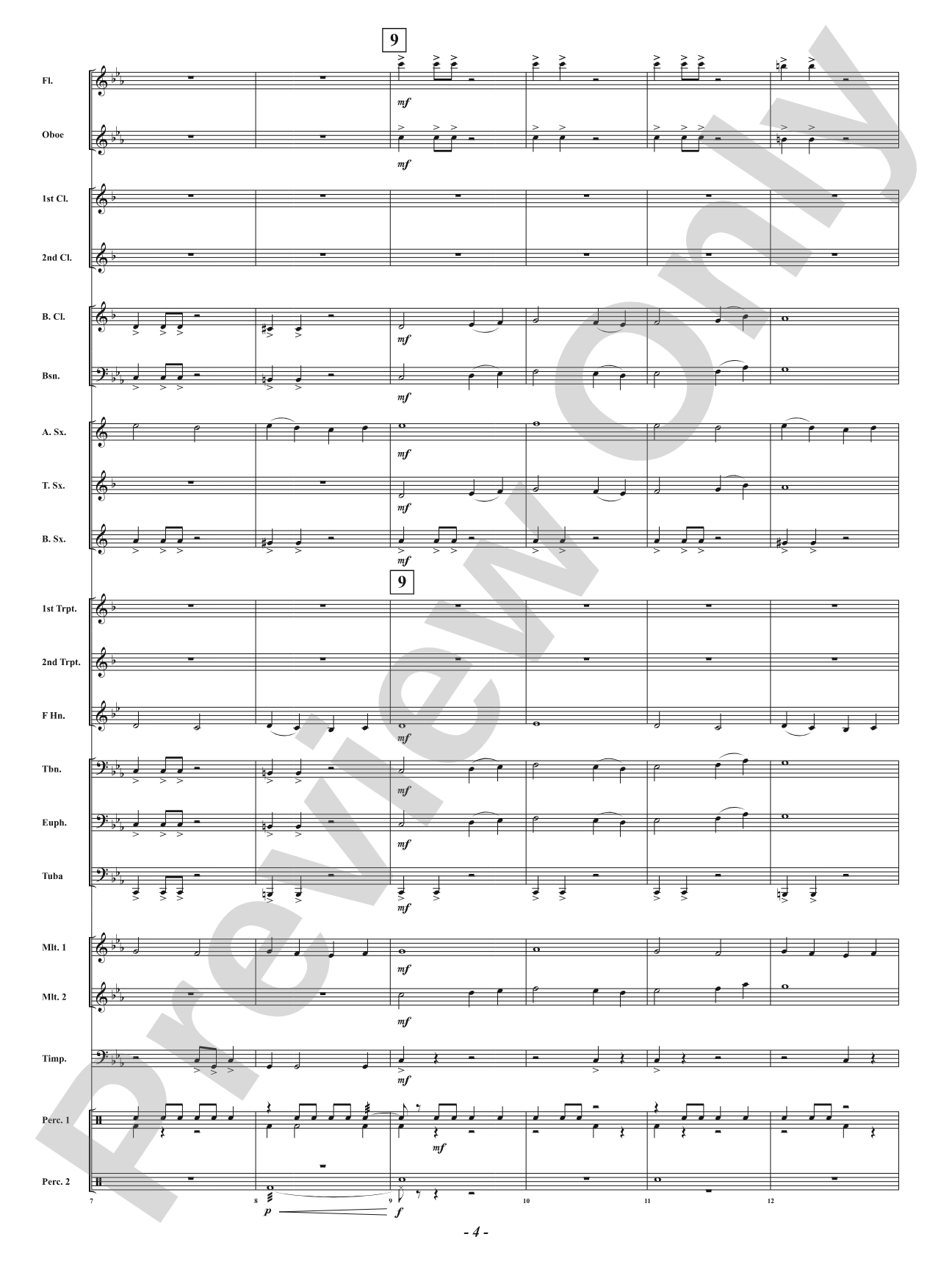 Down from the North: Concert Band Conductor Score & Parts