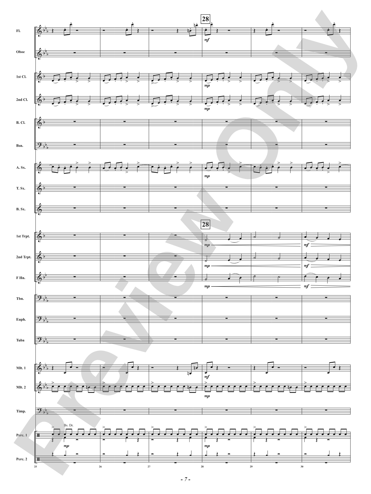 Down from the North: Concert Band Conductor Score & Parts